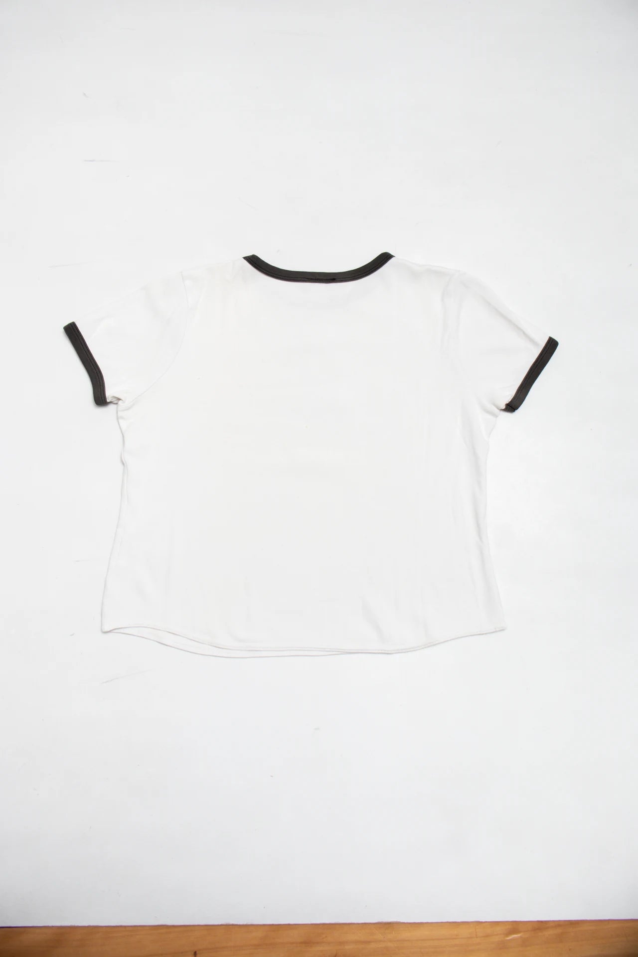 Etam Ringer T-shirt White | c. 166 | Size 10
