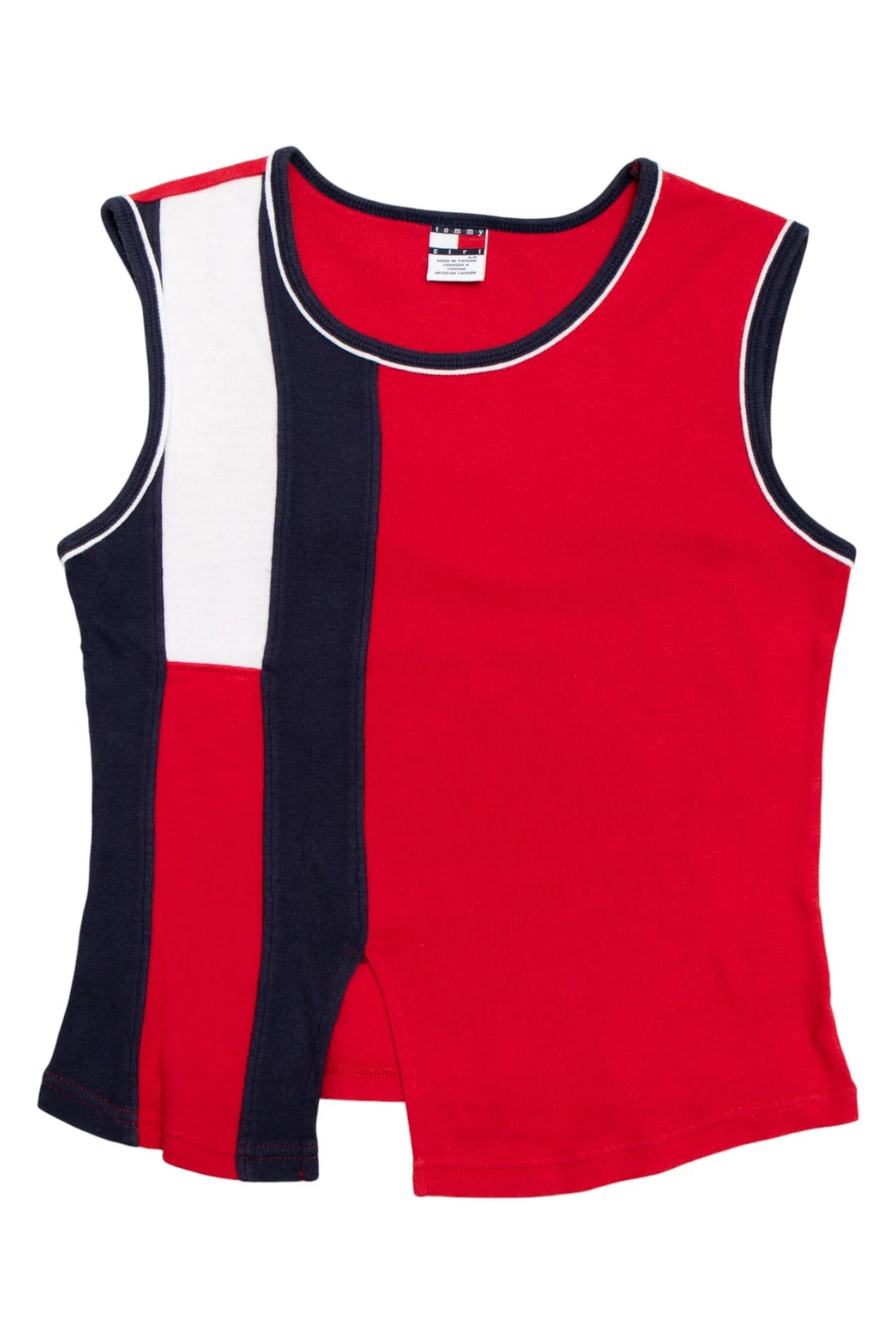 Tommy Girl Colorblock Sleeveless Tank Red | c. | Size 8