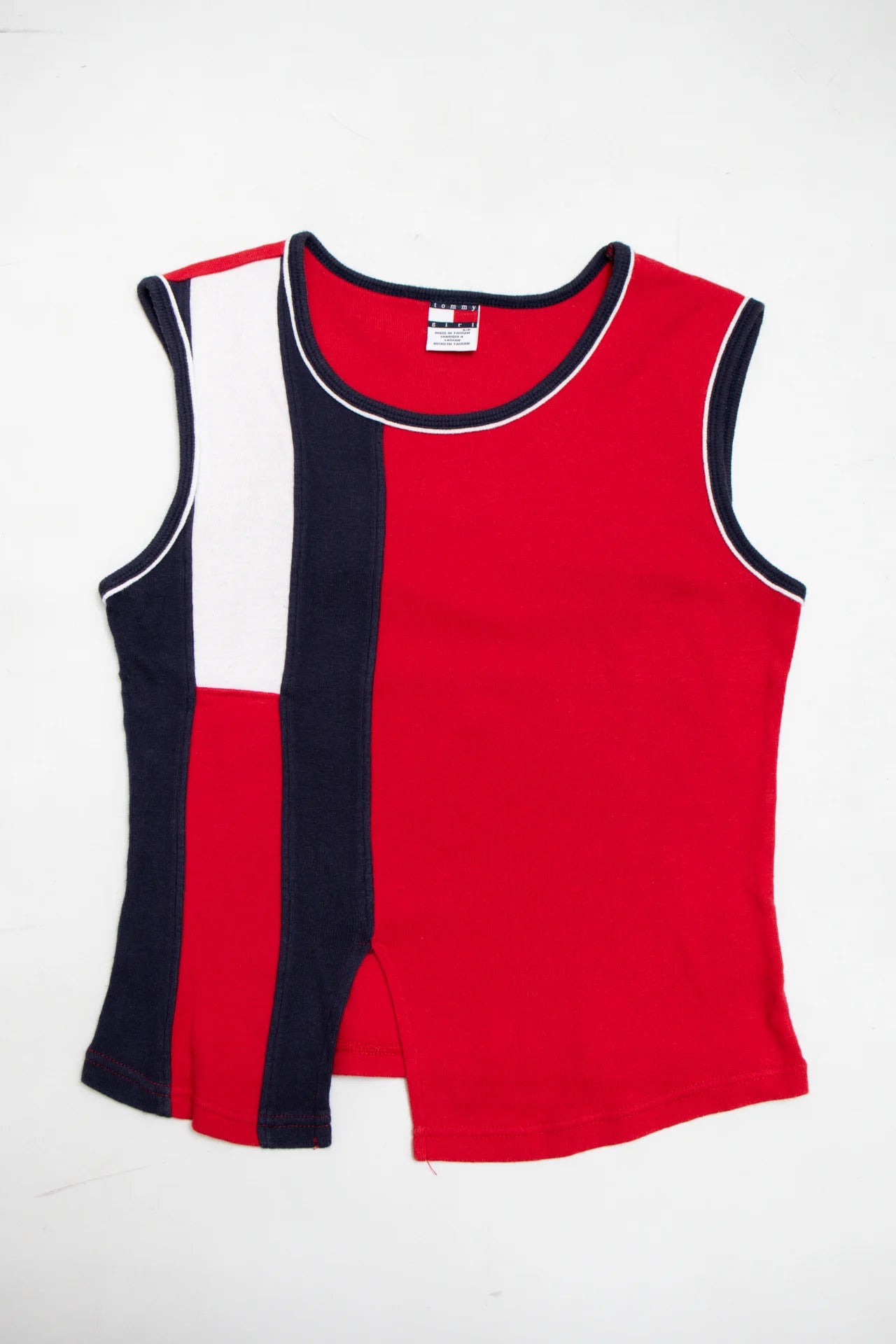 Tommy Girl Colorblock Sleeveless Tank Red | c. | Size 8