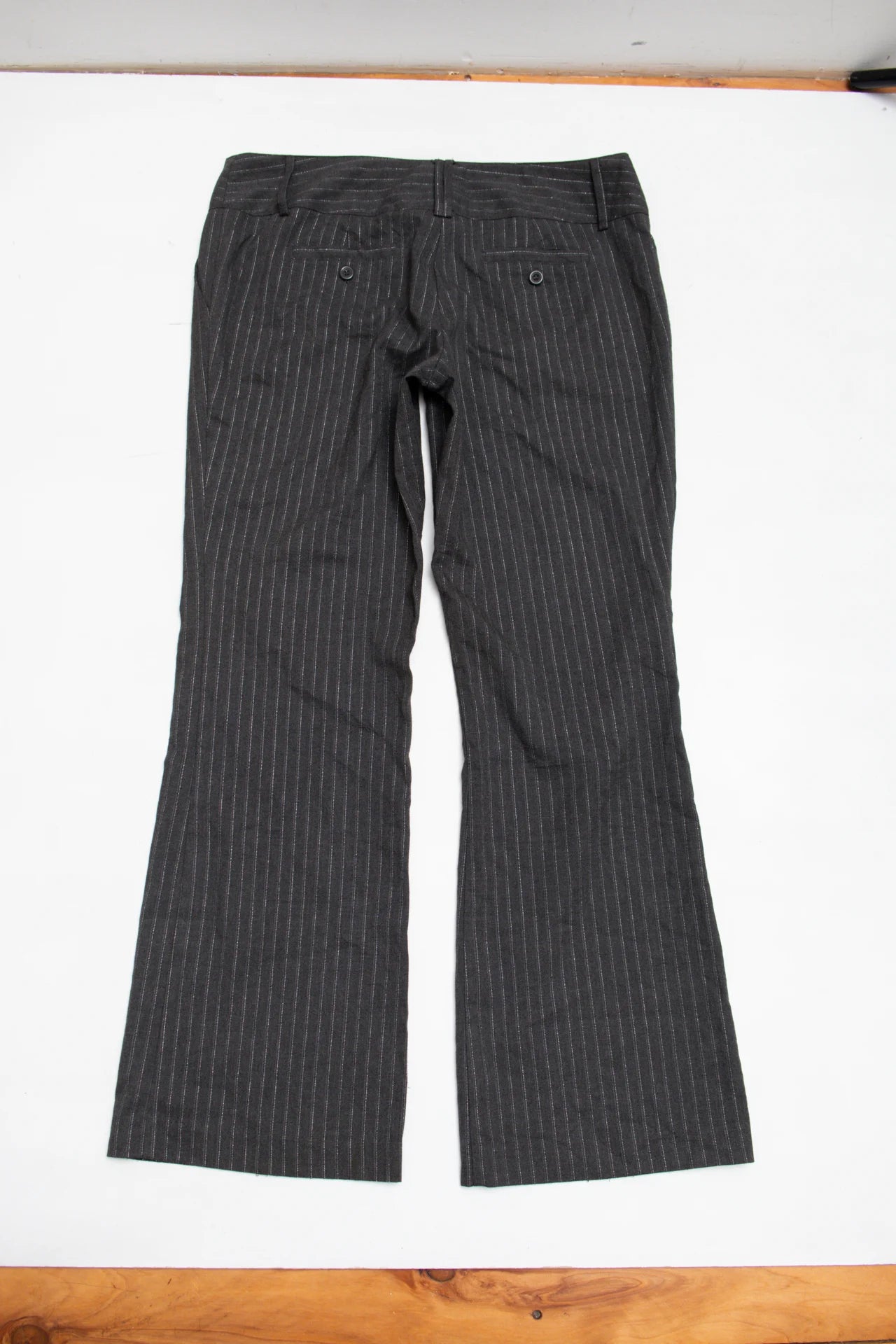 Tracy Evans Pinstripe Pants Black | c. | Size 12