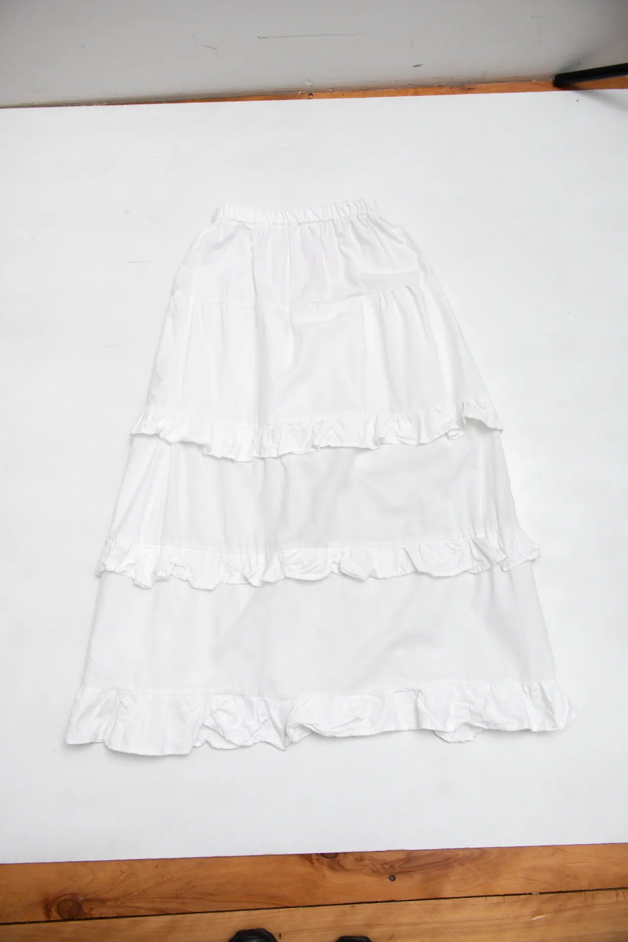 Ruffled Maxi Skirt White | c. | Size 6