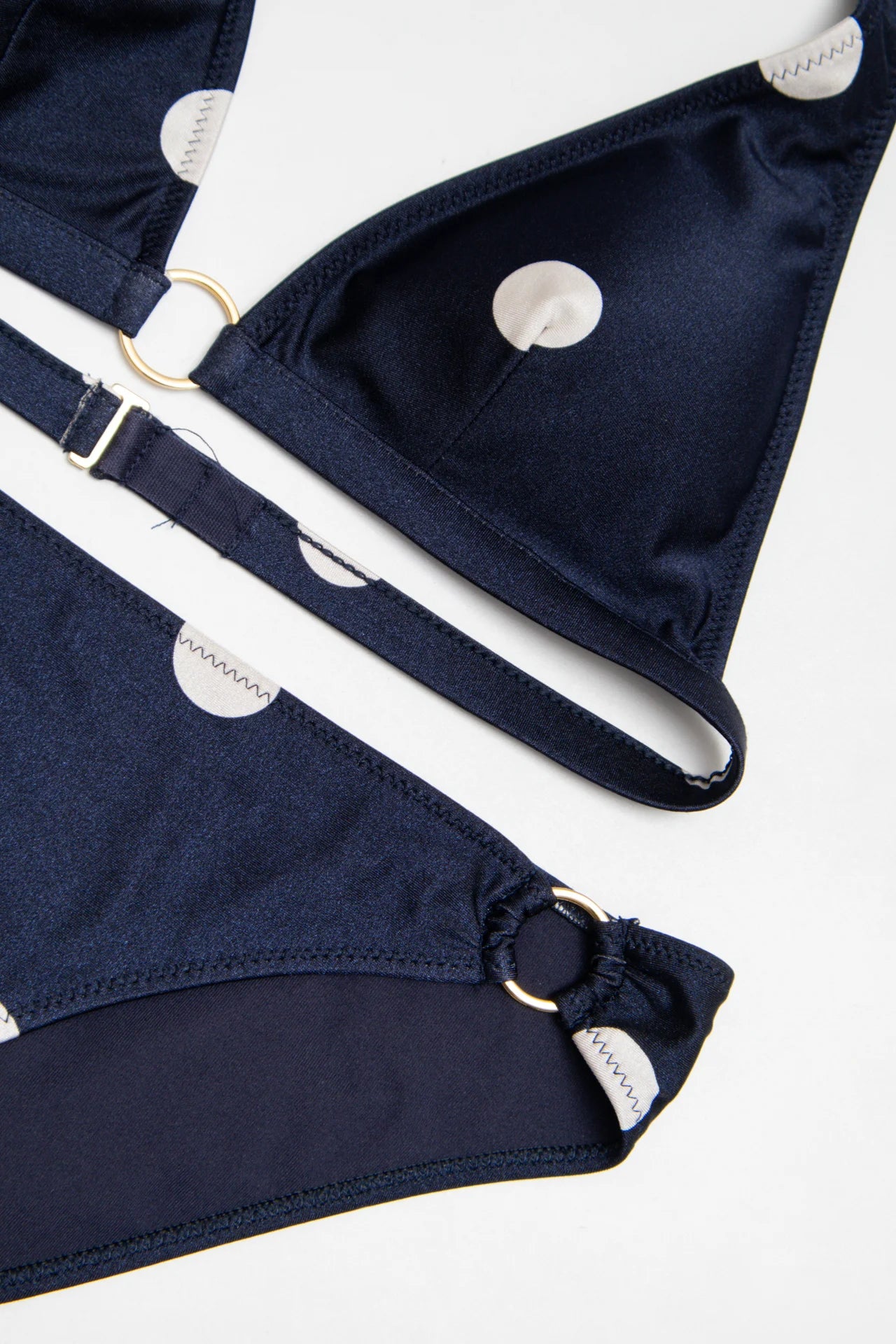 Polka Dot Bikini Set Navy | c. 166 | Size 10/12