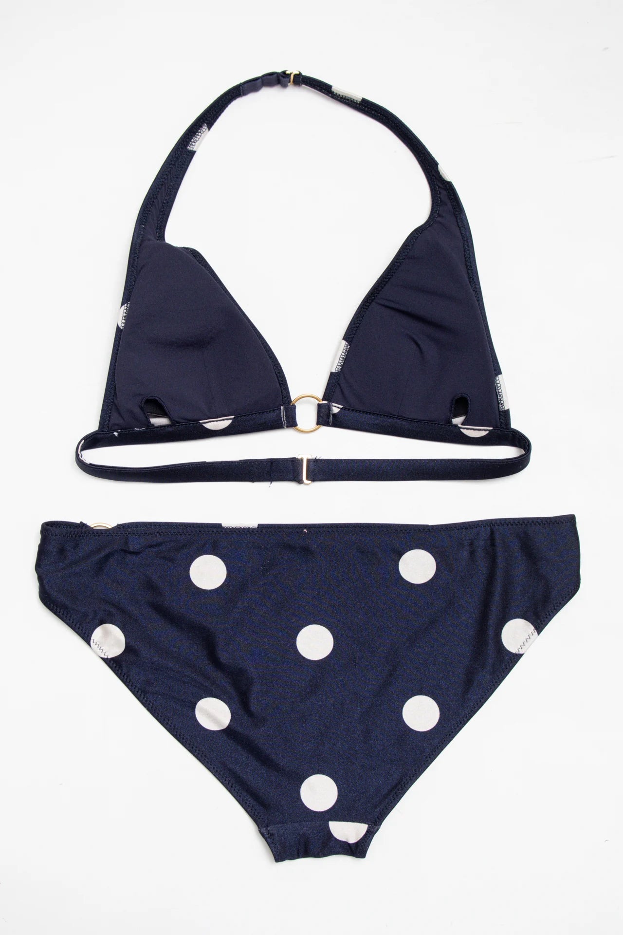 Polka Dot Bikini Set Navy | c. 166 | Size 10/12
