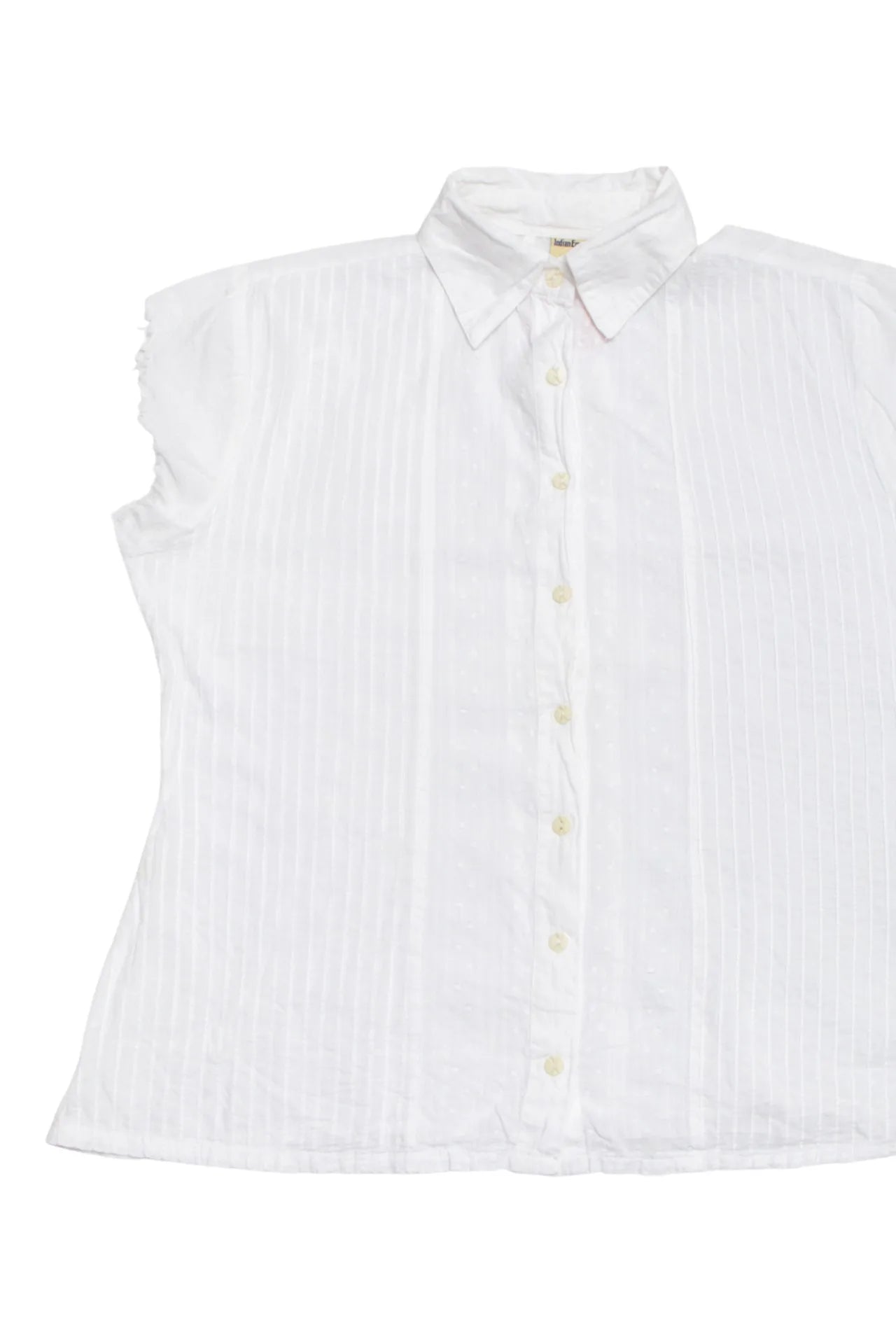 Indian Emporium Button-up Blouse White | c. 166 | Size 12/14