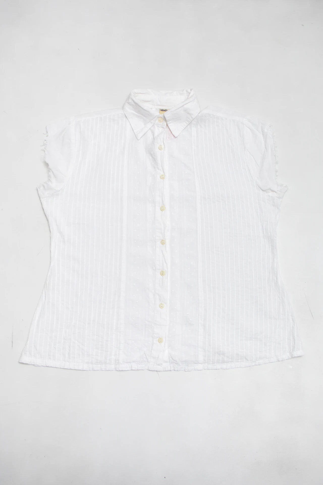 Indian Emporium Button-up Blouse White | c. 166 | Size 12/14