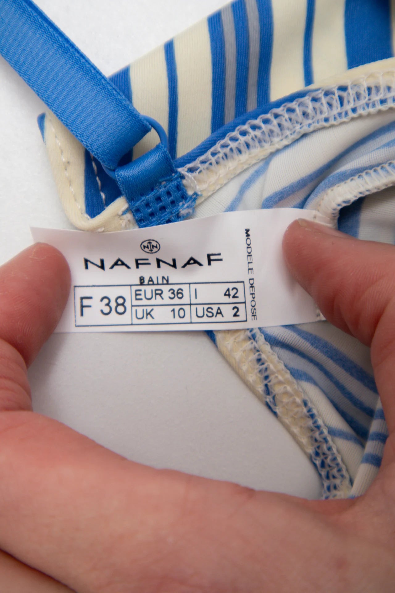 Naf Naf Swimsuit Blue | c. 166 | Size 8