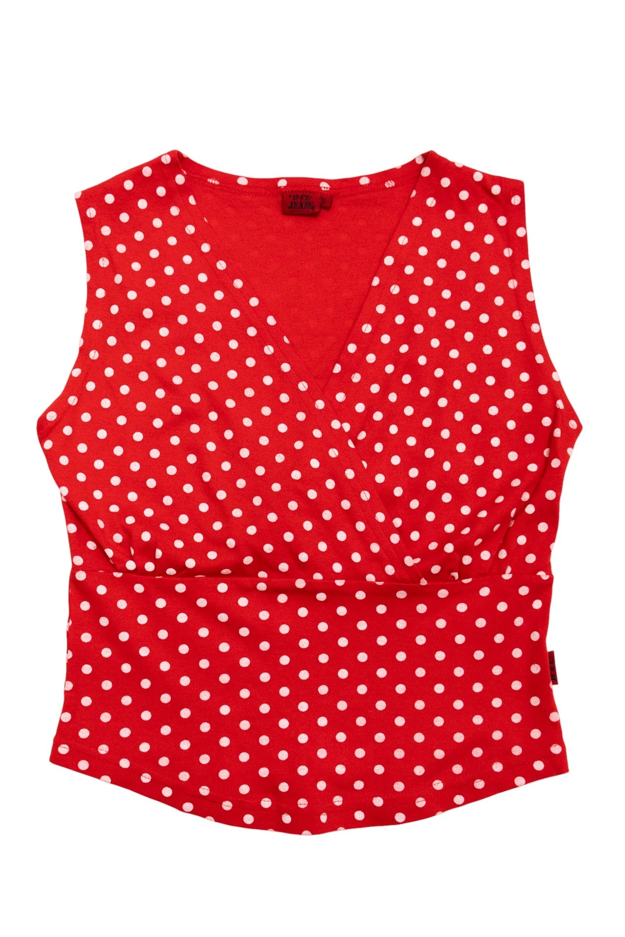 Dite Jeans Sleeveless Top Red | c. 167 | Size 8