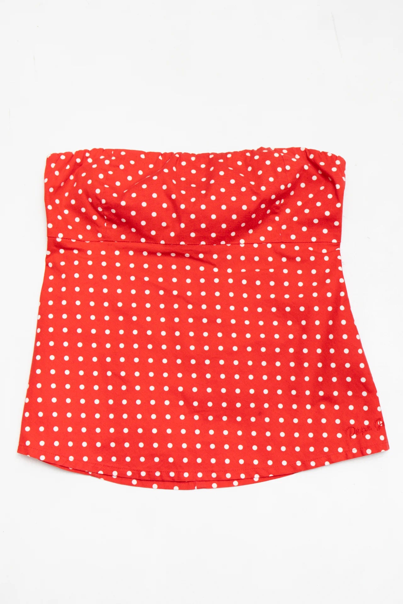 Pepe Jeans Strapless Tube Top Red | c. 167 | Size 10