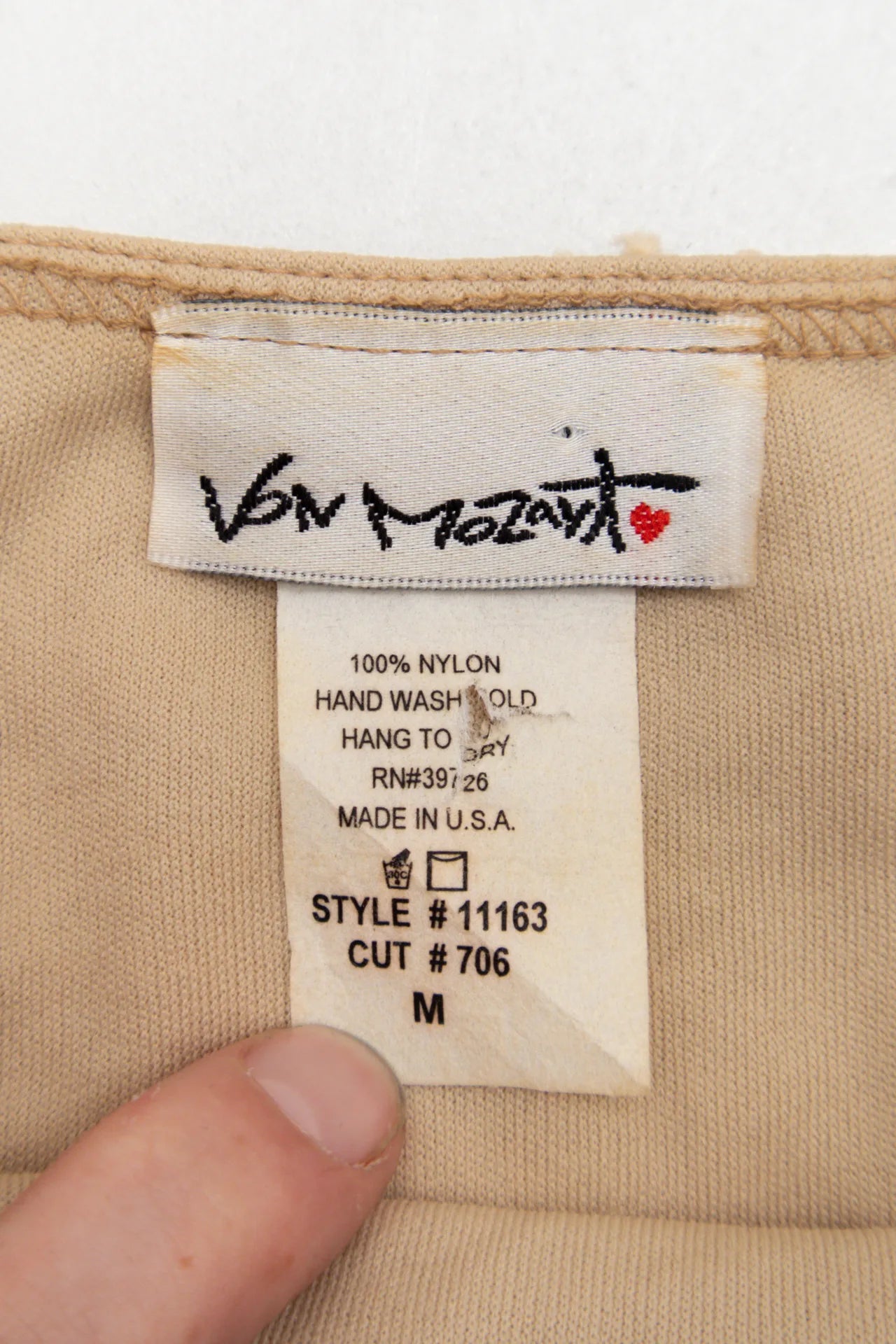 Von Mozart Cami Top Beige | c. 167 | Size 8/10