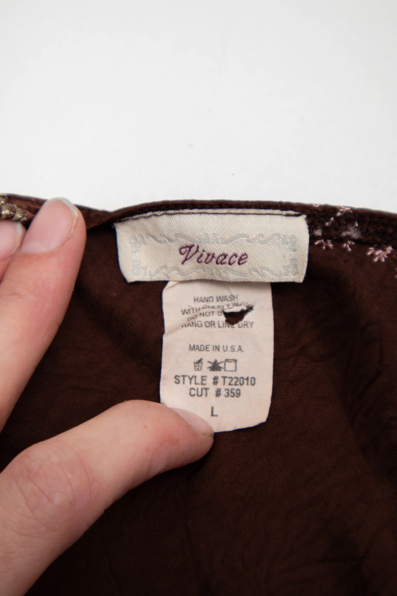 Vivace Cami Top Brown | c. 167 | Size 10