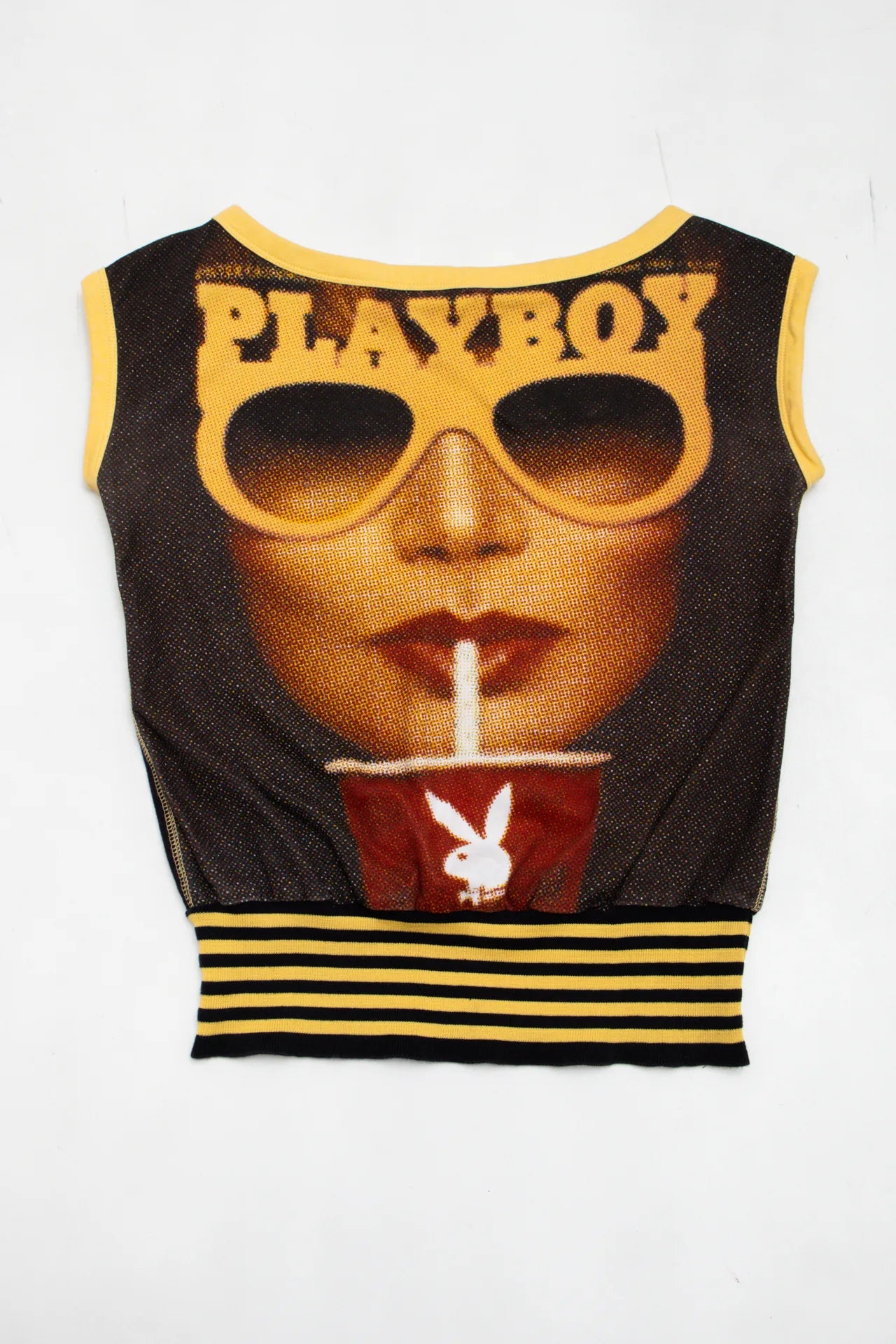 Playboy Top Yellow | c. 167 | Size 8