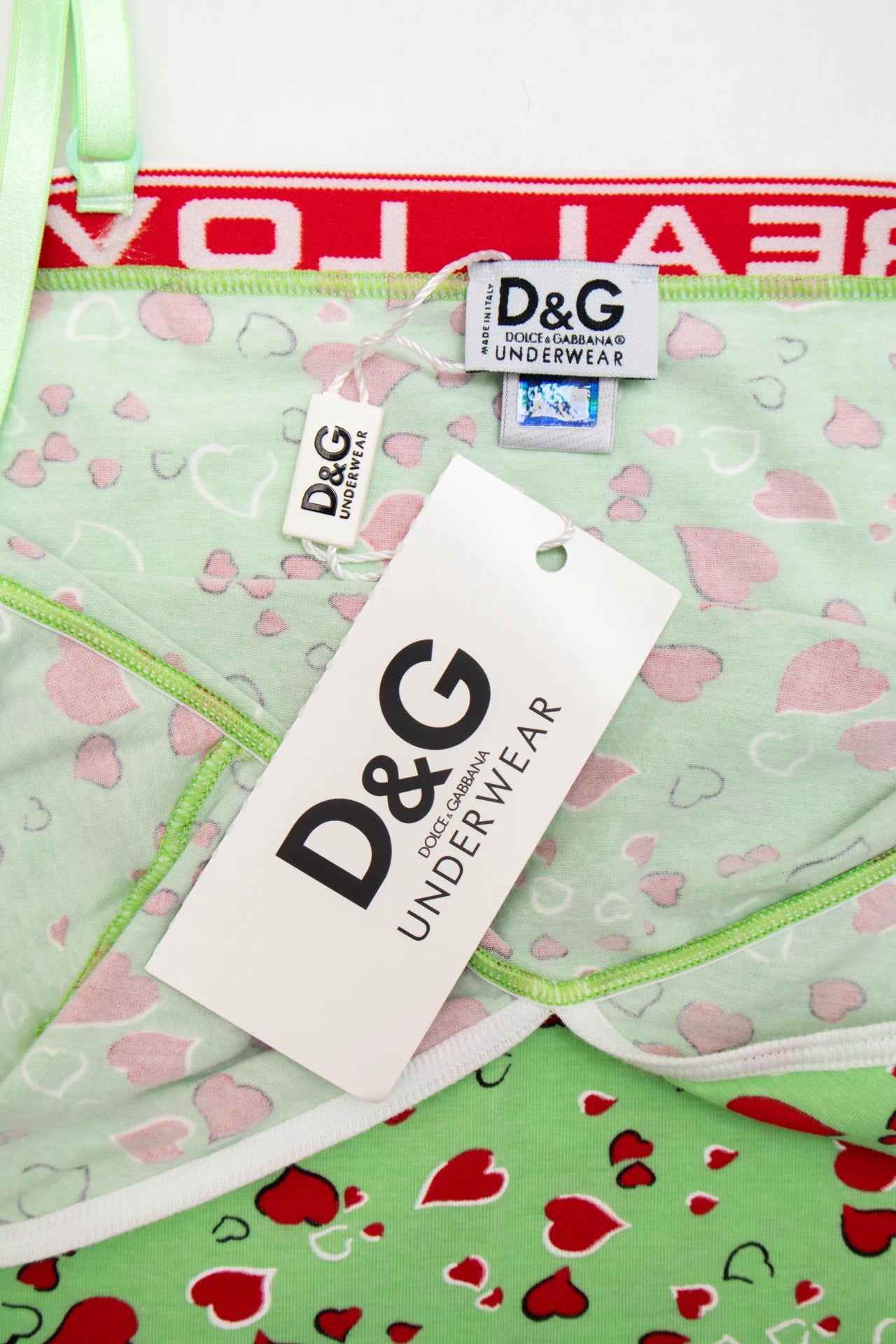 D&g Logo Cami Top Green | c. 167 | Size 10/12
