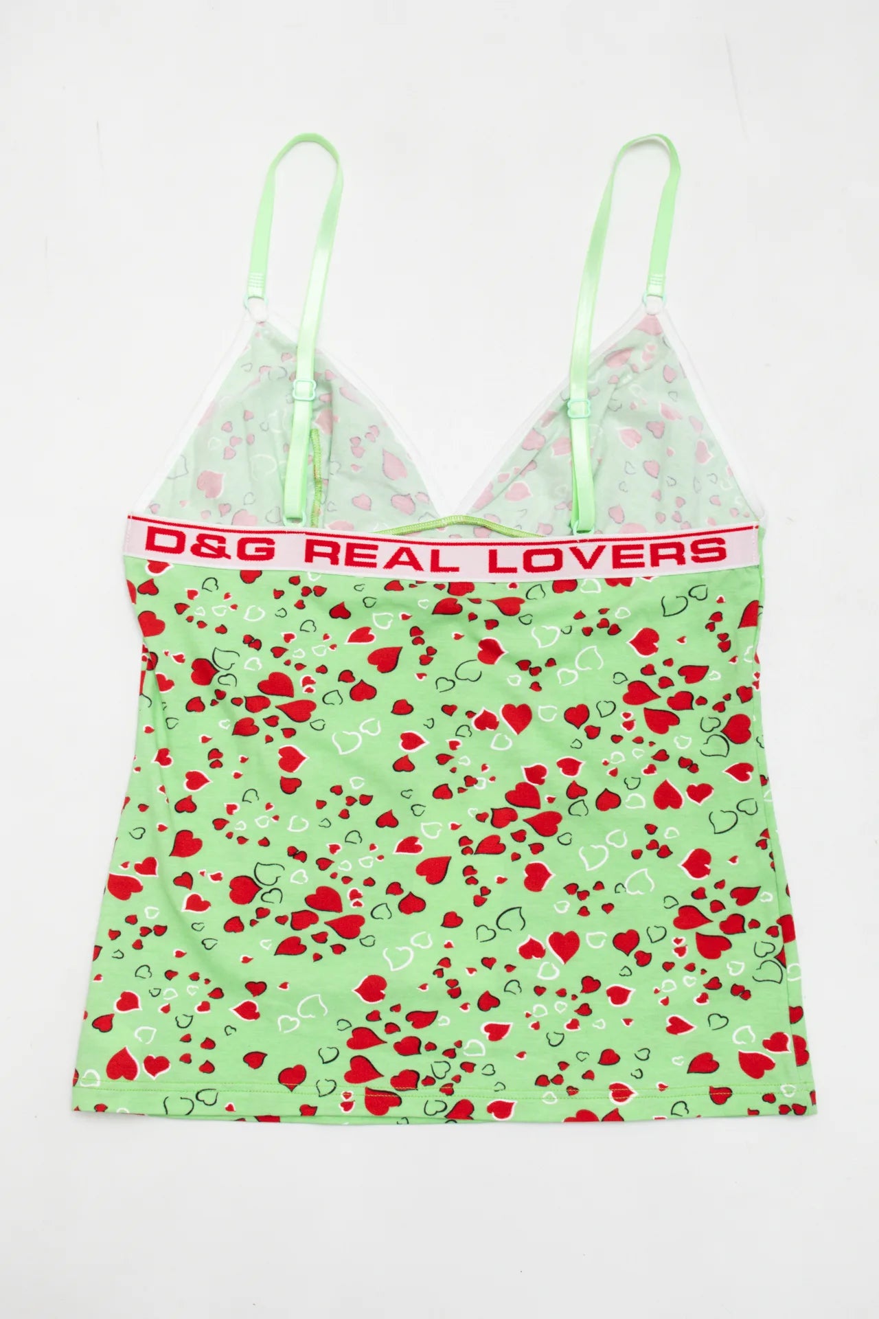 D&g Logo Cami Top Green | c. 167 | Size 10/12