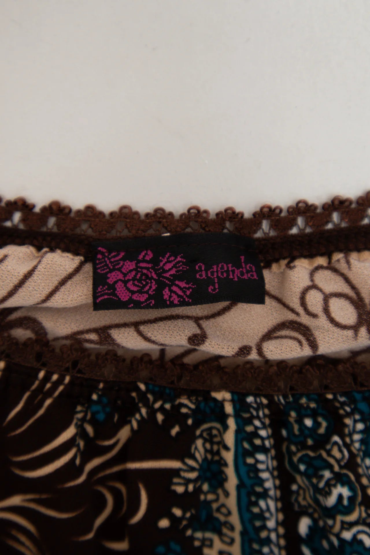 Agenda Cap Sleeve Blouse Brown | c. 167 | Size 12