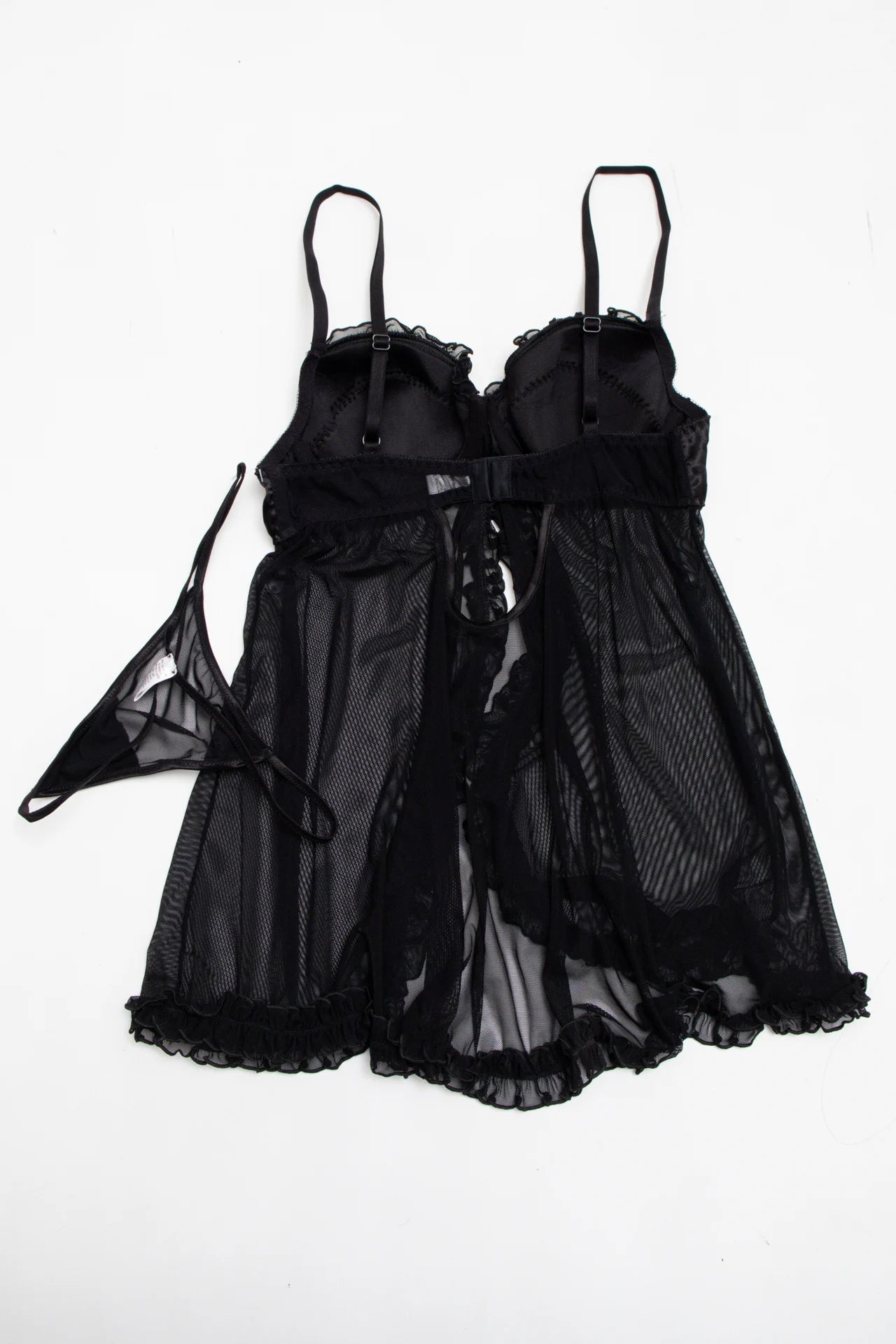 Frederick's Of Hollywood Babydoll Lingerie Set Black | c. 167 | Size 10