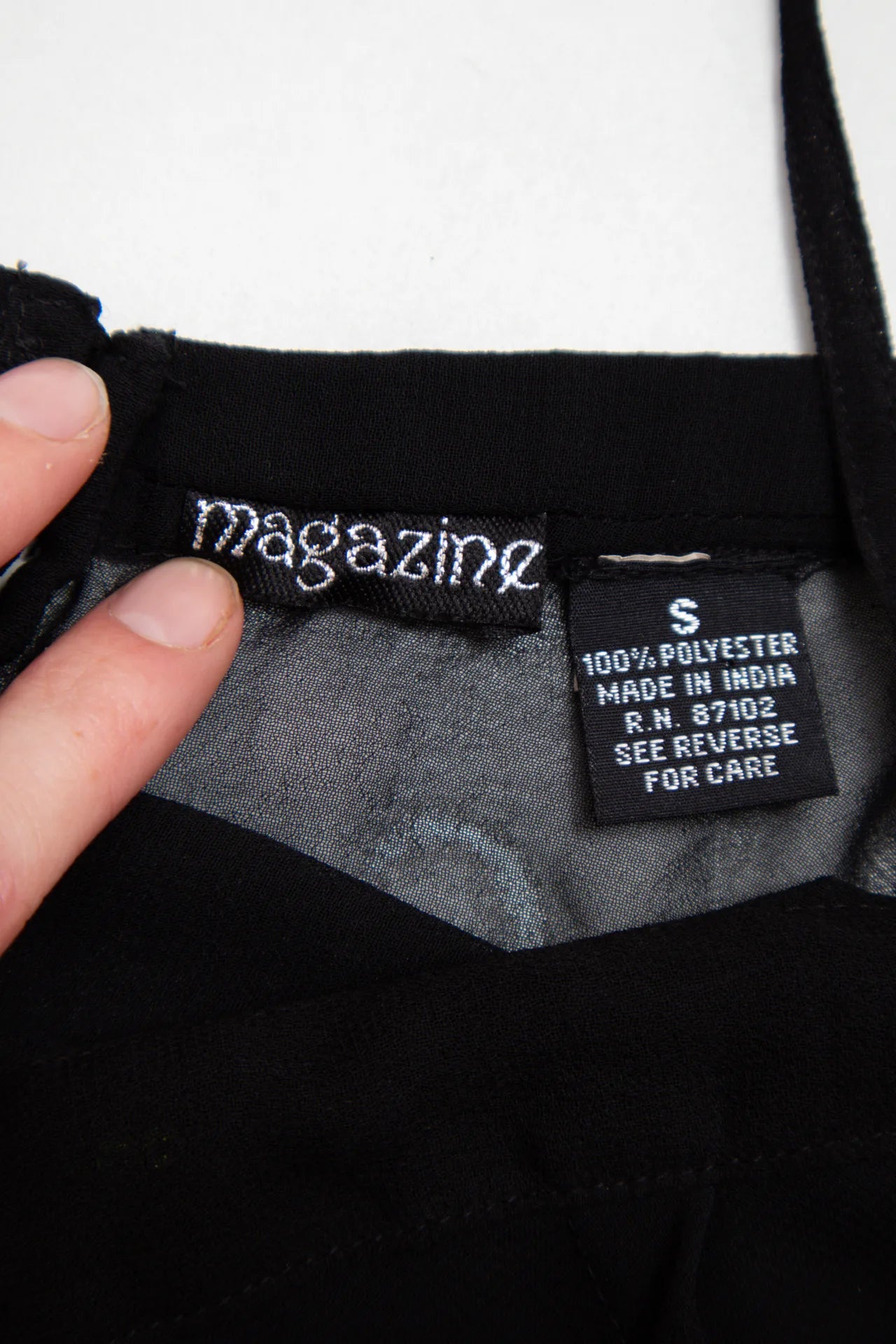 Magazine Cami Top Black | c. 167 | Size 8/10