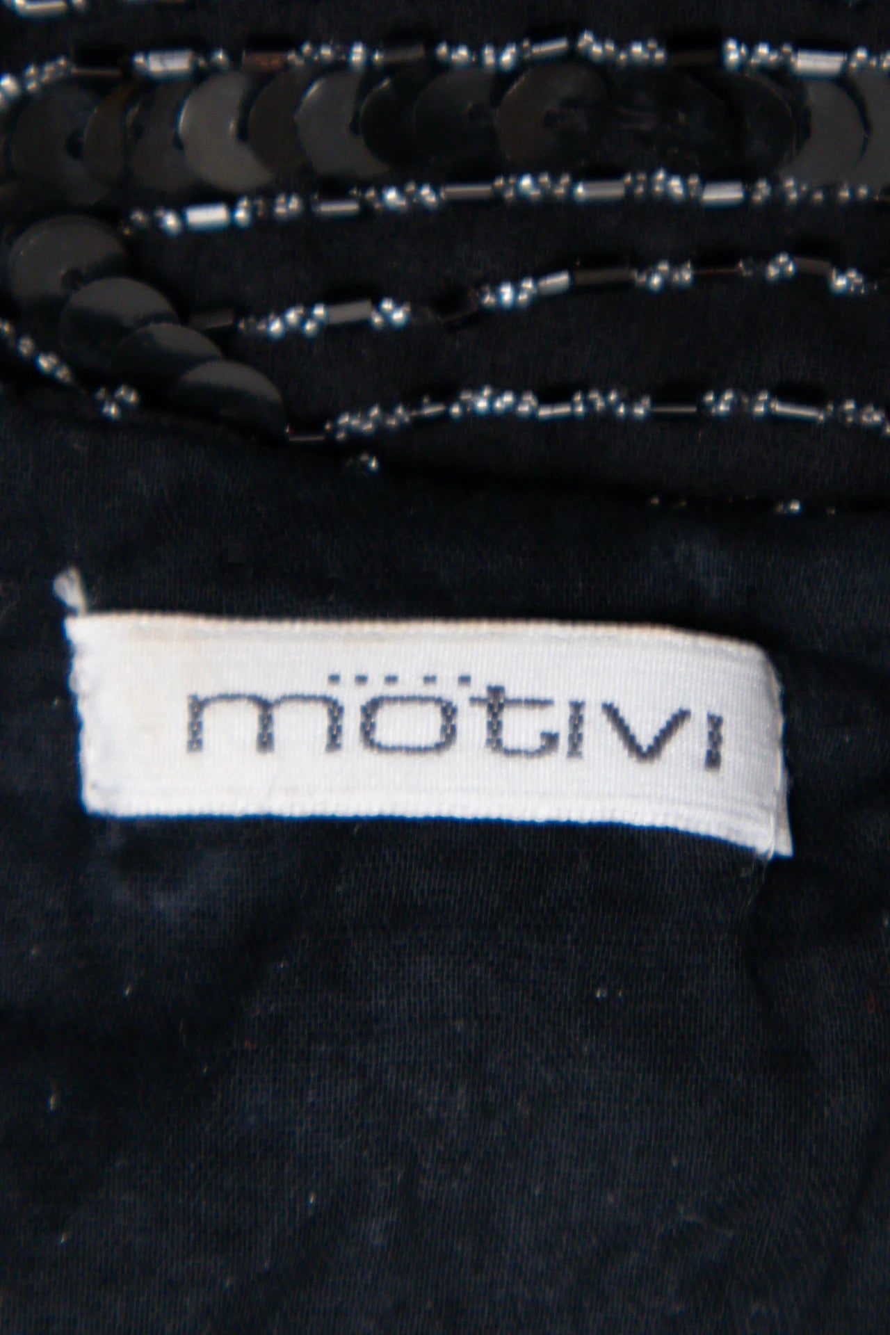 Motivi Sequin-embellished Strappy Top Black | c. 167 | Size 8