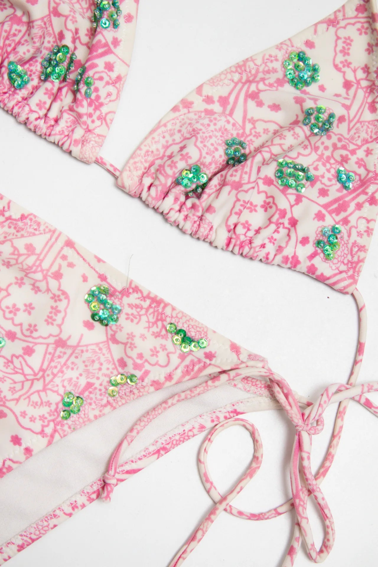 Beaded Bikini Pink | c. 167 | Size 10