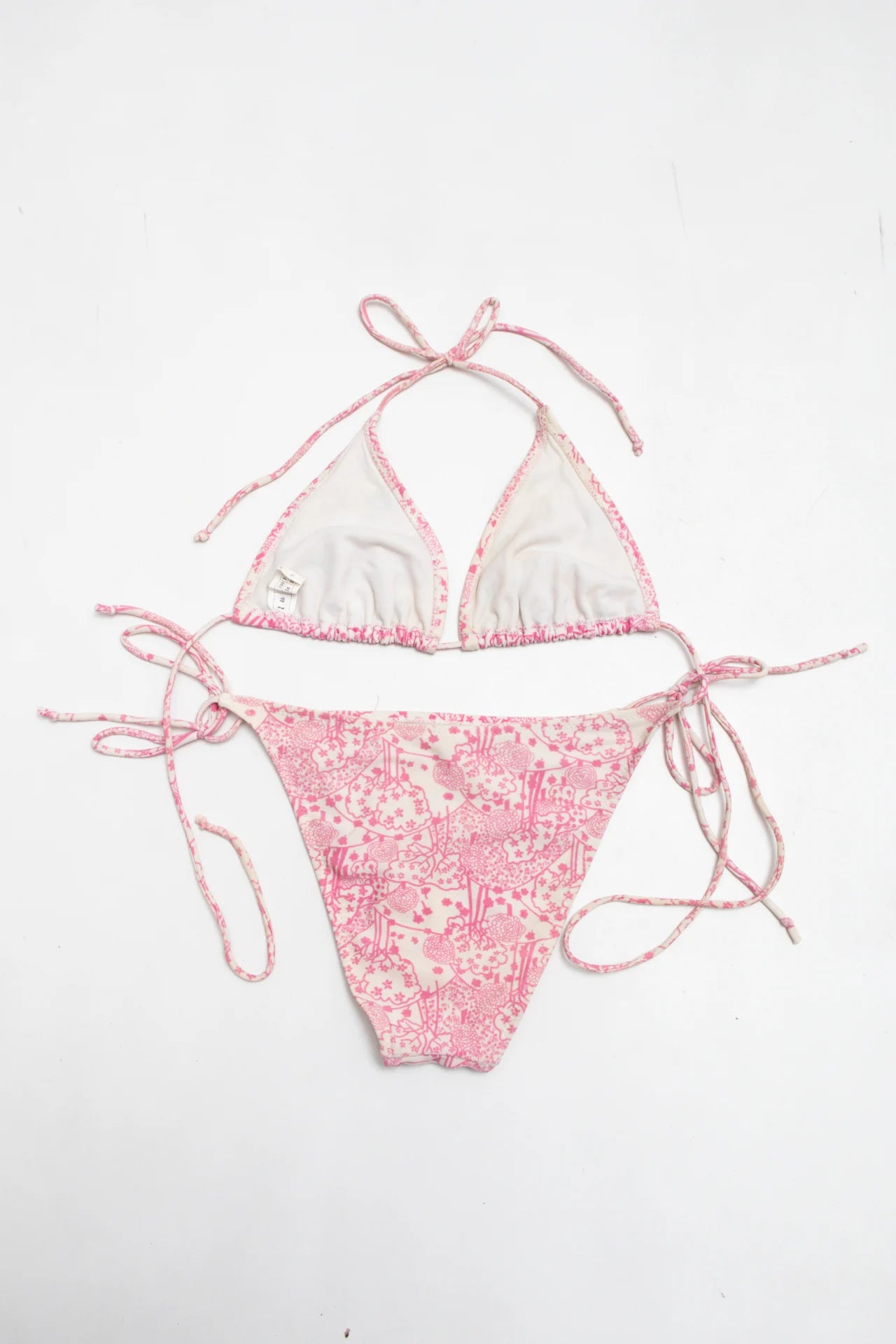 Beaded Bikini Pink | c. 167 | Size 10