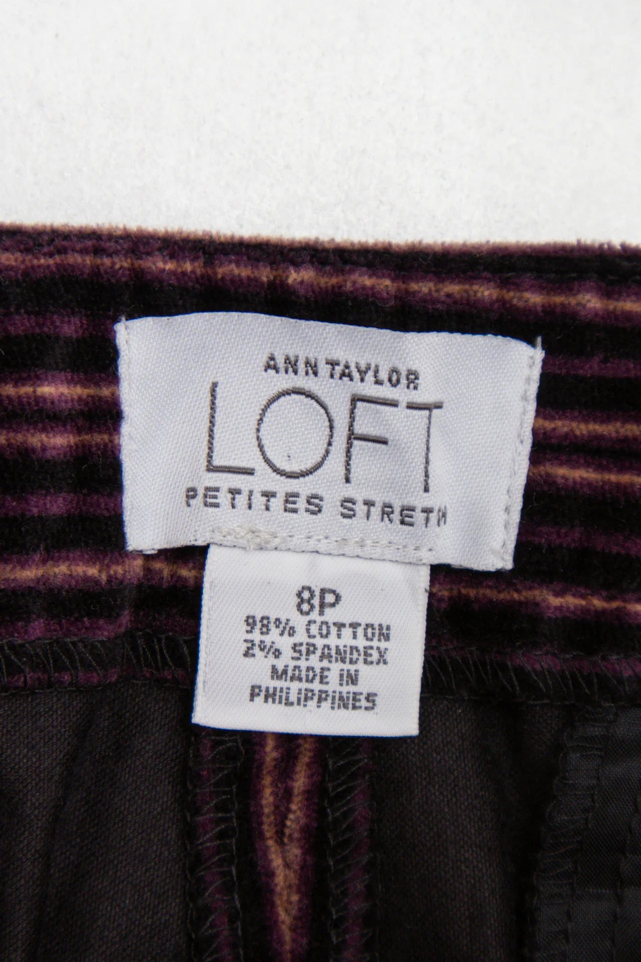 Ann Taylor Loft Velvet Pants Purple | c. 167 | Size 8