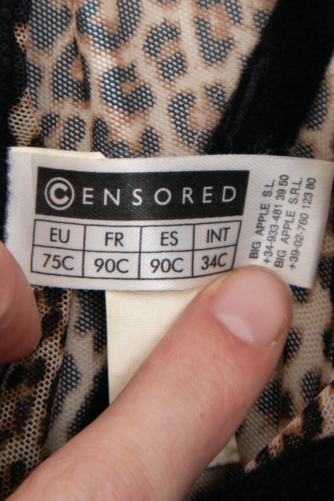 Censored Bustier/corset Top Brown | c. 167 | Size 10C