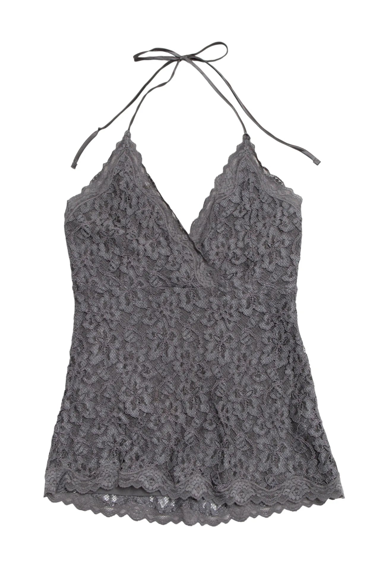 The Limited Halter Lace Top Gray | c. 167 | Size 8