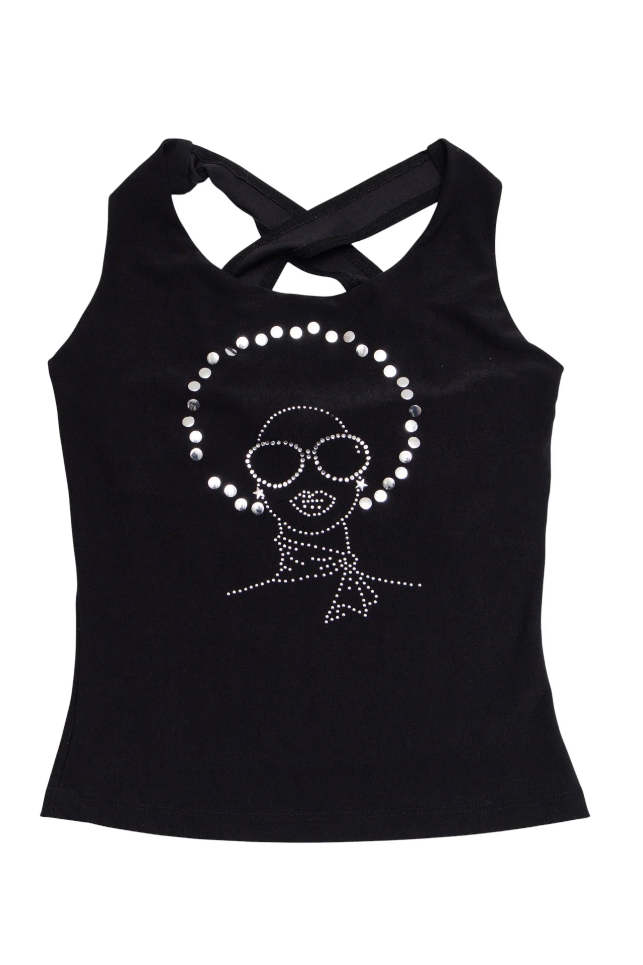 Bu Yah Kah Tank Top Black | c. 167 | Size 8