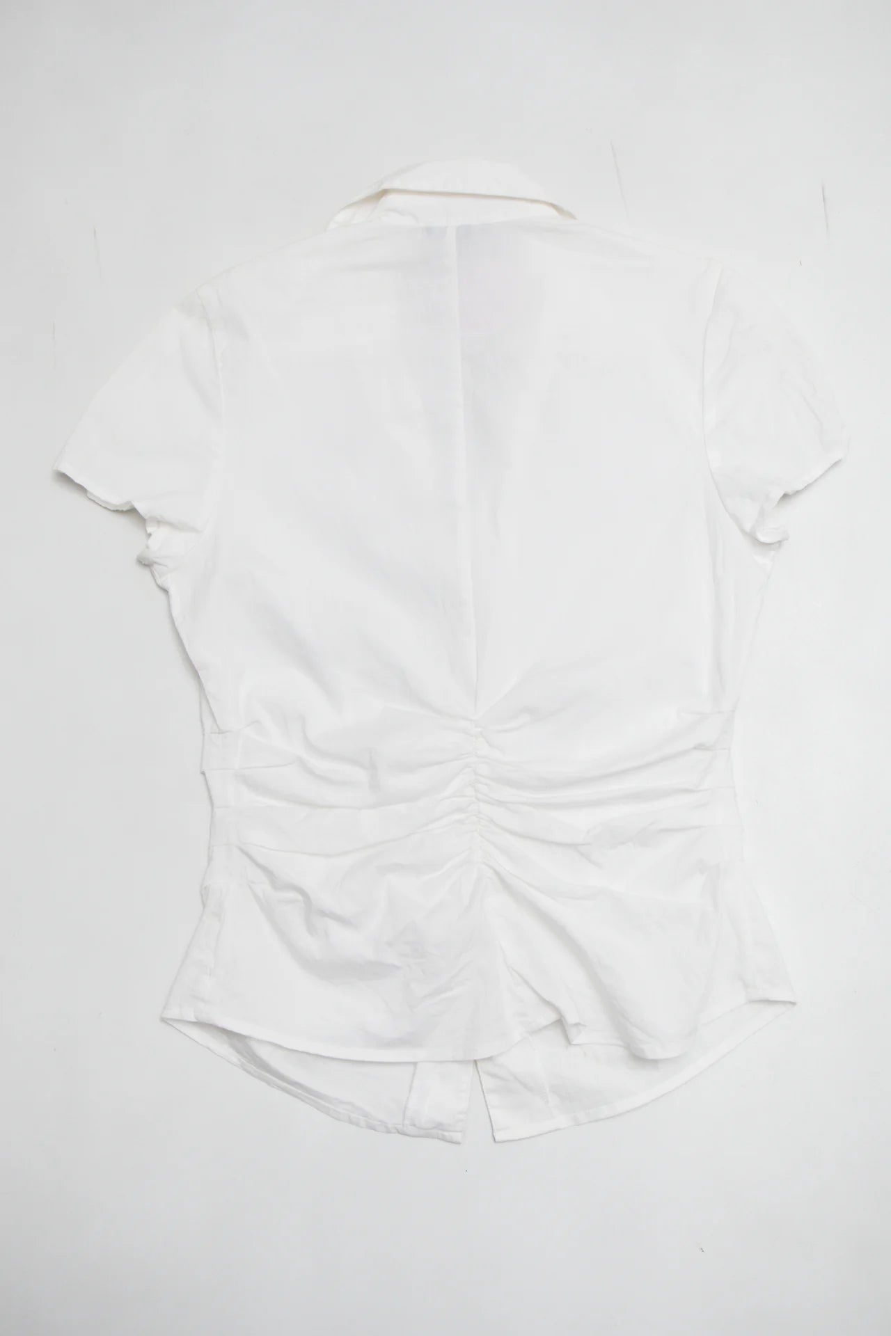 Le Chateau Short Sleeve Blouse White | c. 167 | Size 10