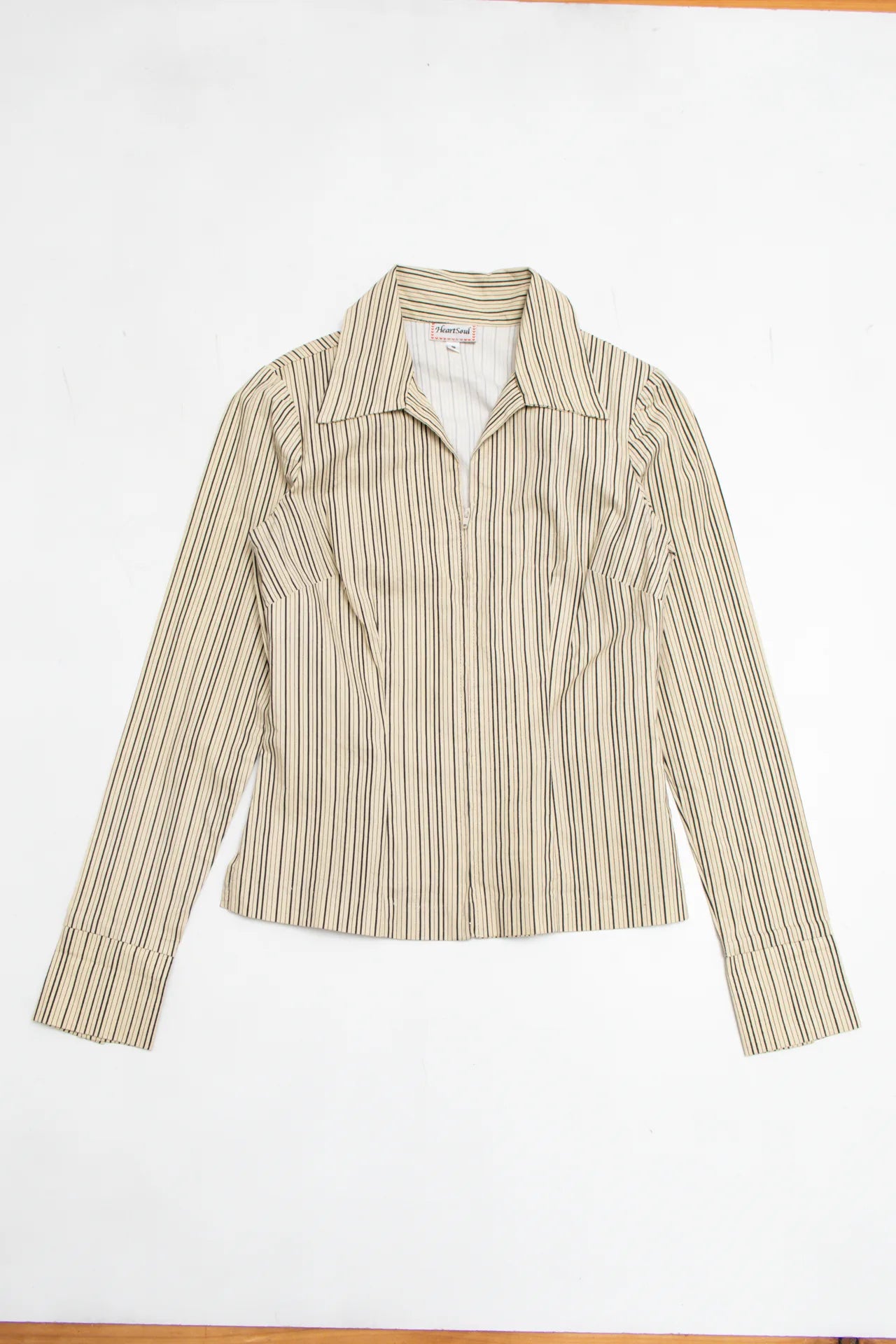 Heartsoul Long Sleeve Blouse Beige | c. 167 | Size 10