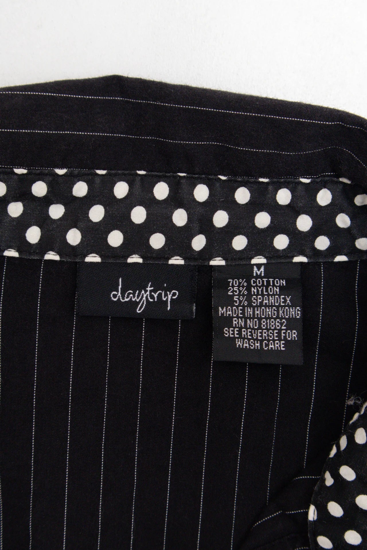 Daytrip Long Sleeve Shirt Black | c. 167 | Size 10