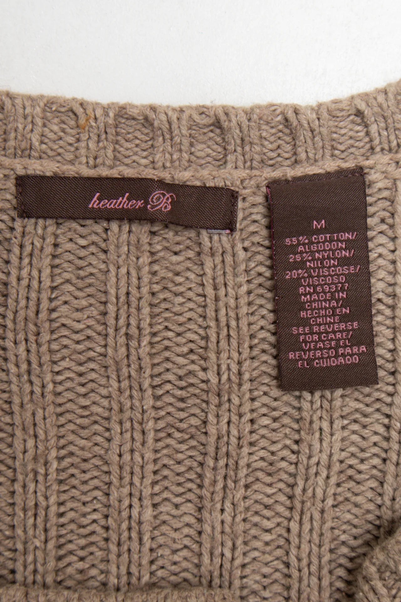 Heather B Sweater Beige | c. 167 | Size 10