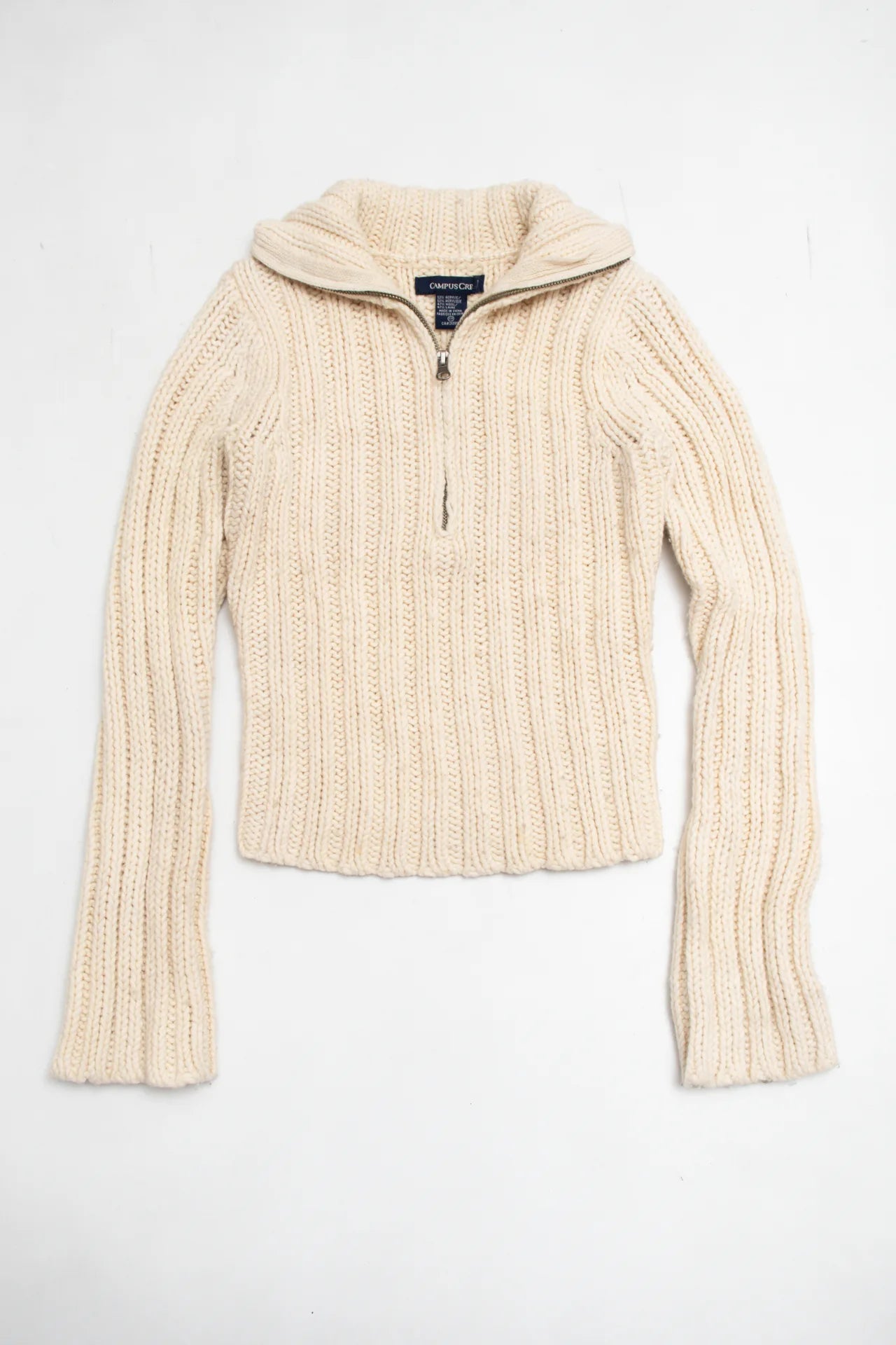 Campus Crew Sweater White | c. 167 | Size 8