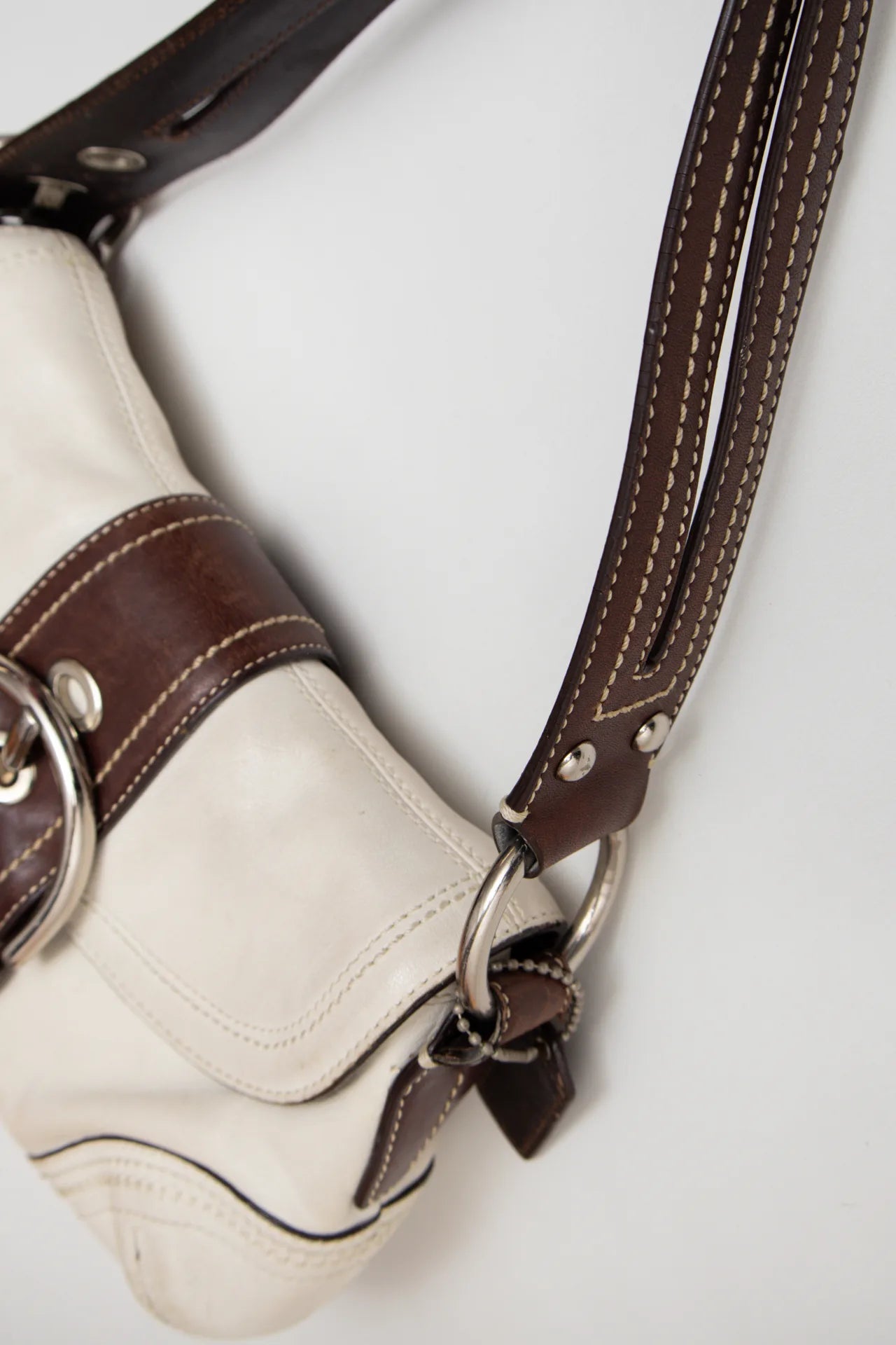 Coach Handbag White Soho | c. 167 | Size