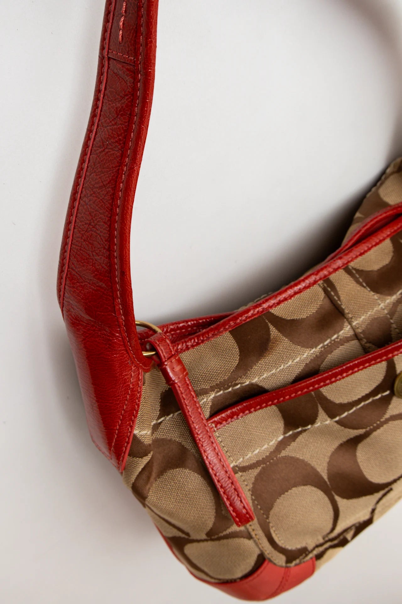 Coach Bag Red Handles | c. 167