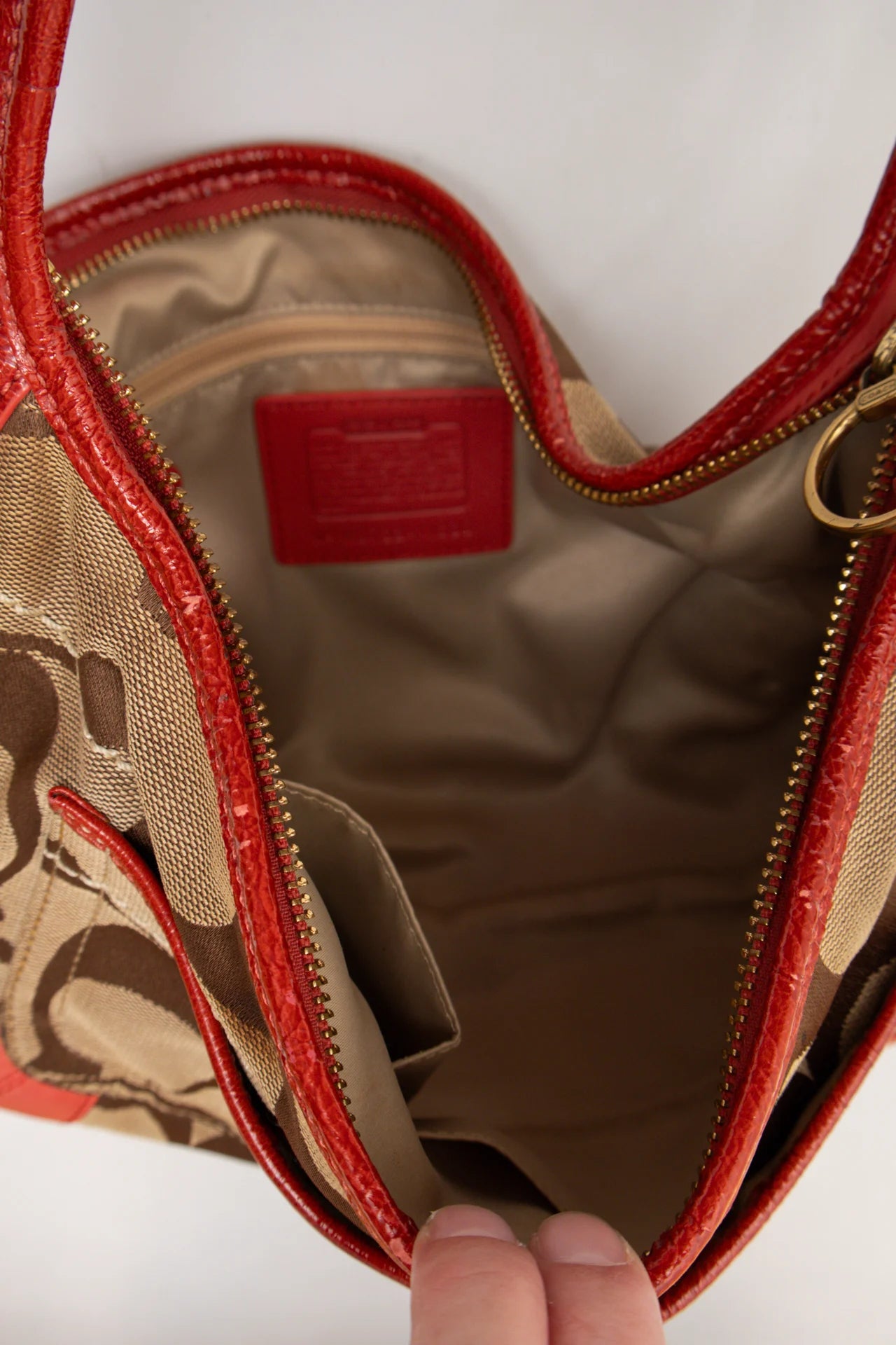 Coach Bag Red Handles | c. 167