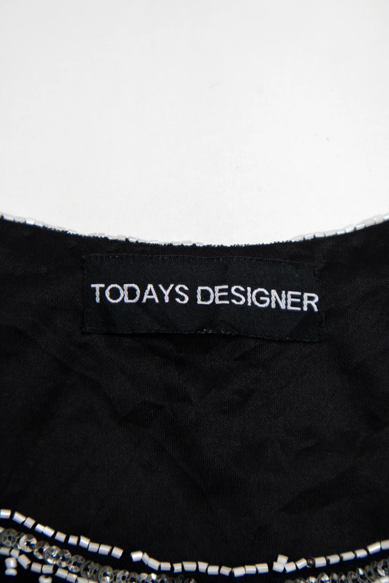 Todays Designer Beaded Tank Top Black | c. 167 | Size 8