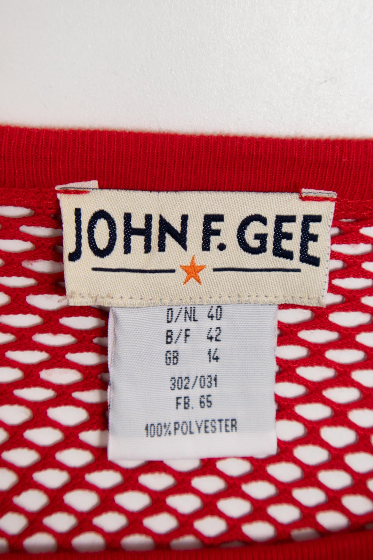 John F. Gee Tank Top Red | c. 167 | Size 12/14