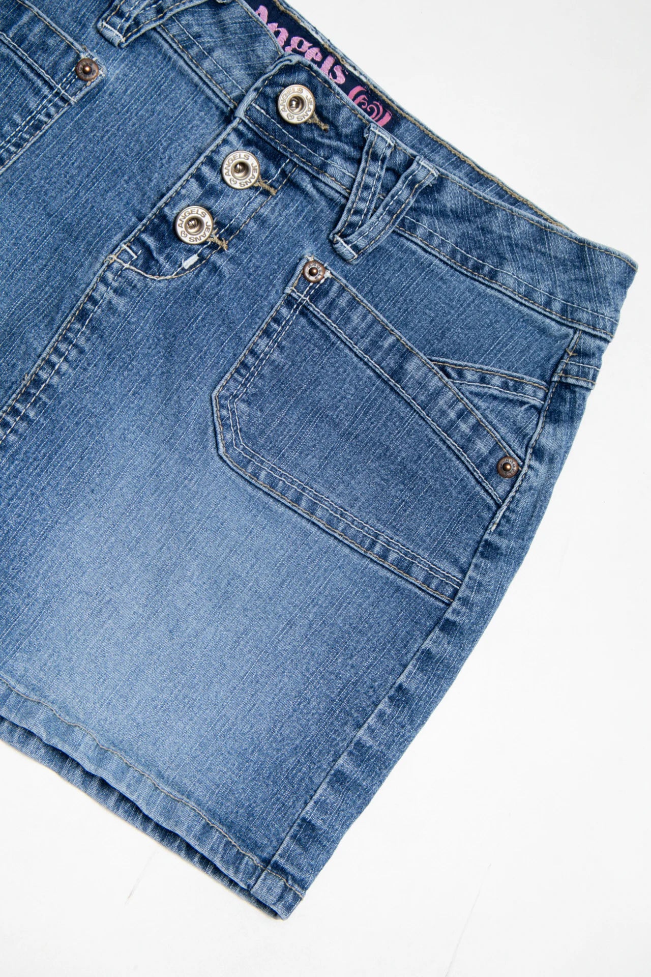 Angels Jeans Denim Mini Skirt Blue | c. 167 | Size 8