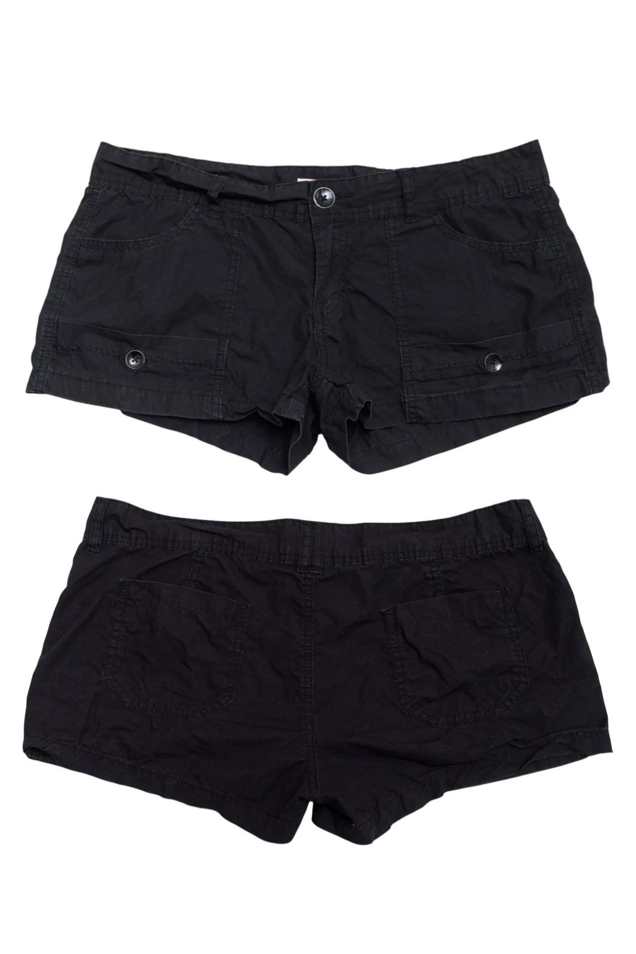 Op Cotton Shorts Black | c. 167 | Size 10/12