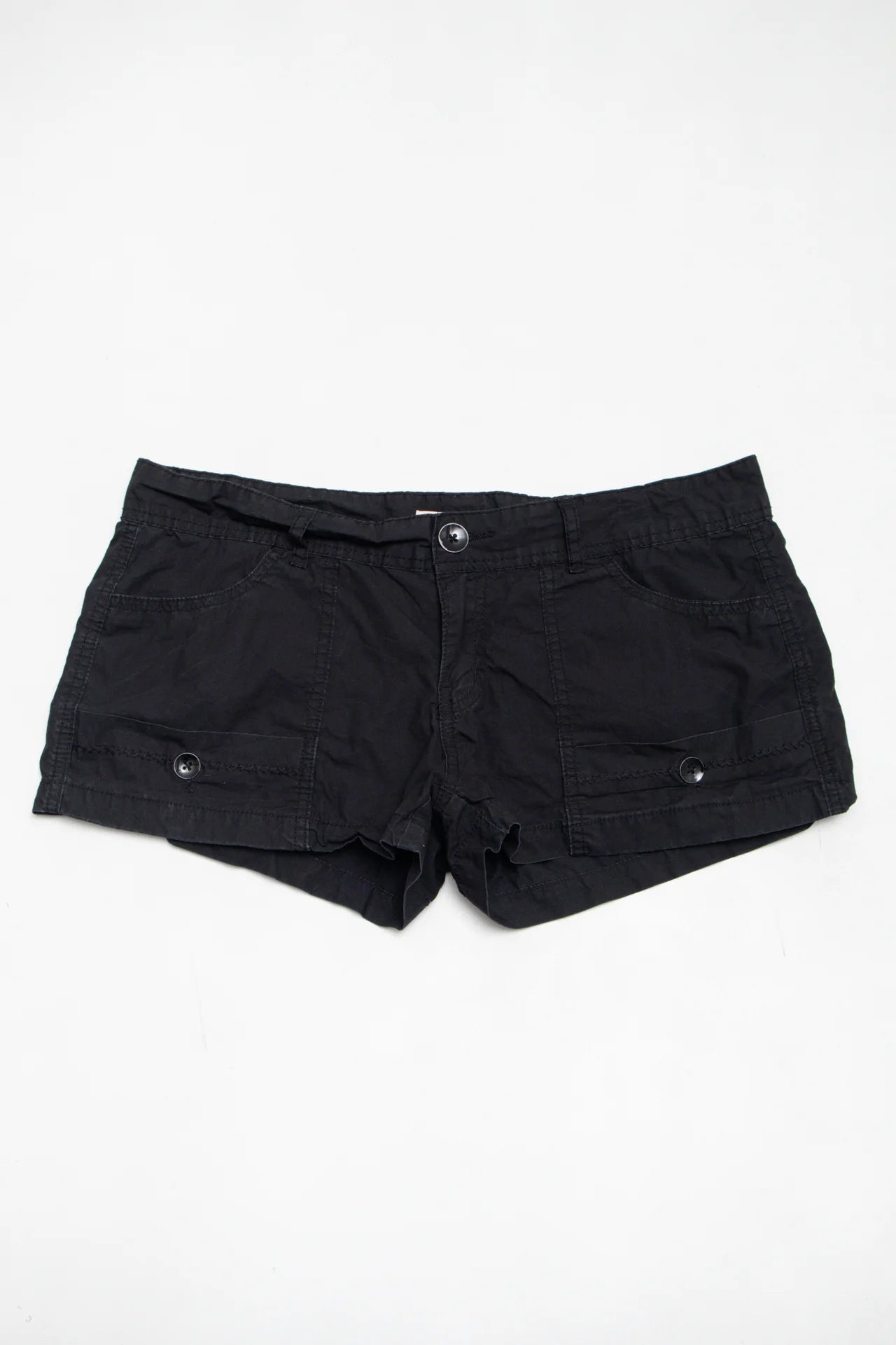 Op Cotton Shorts Black | c. 167 | Size 10/12