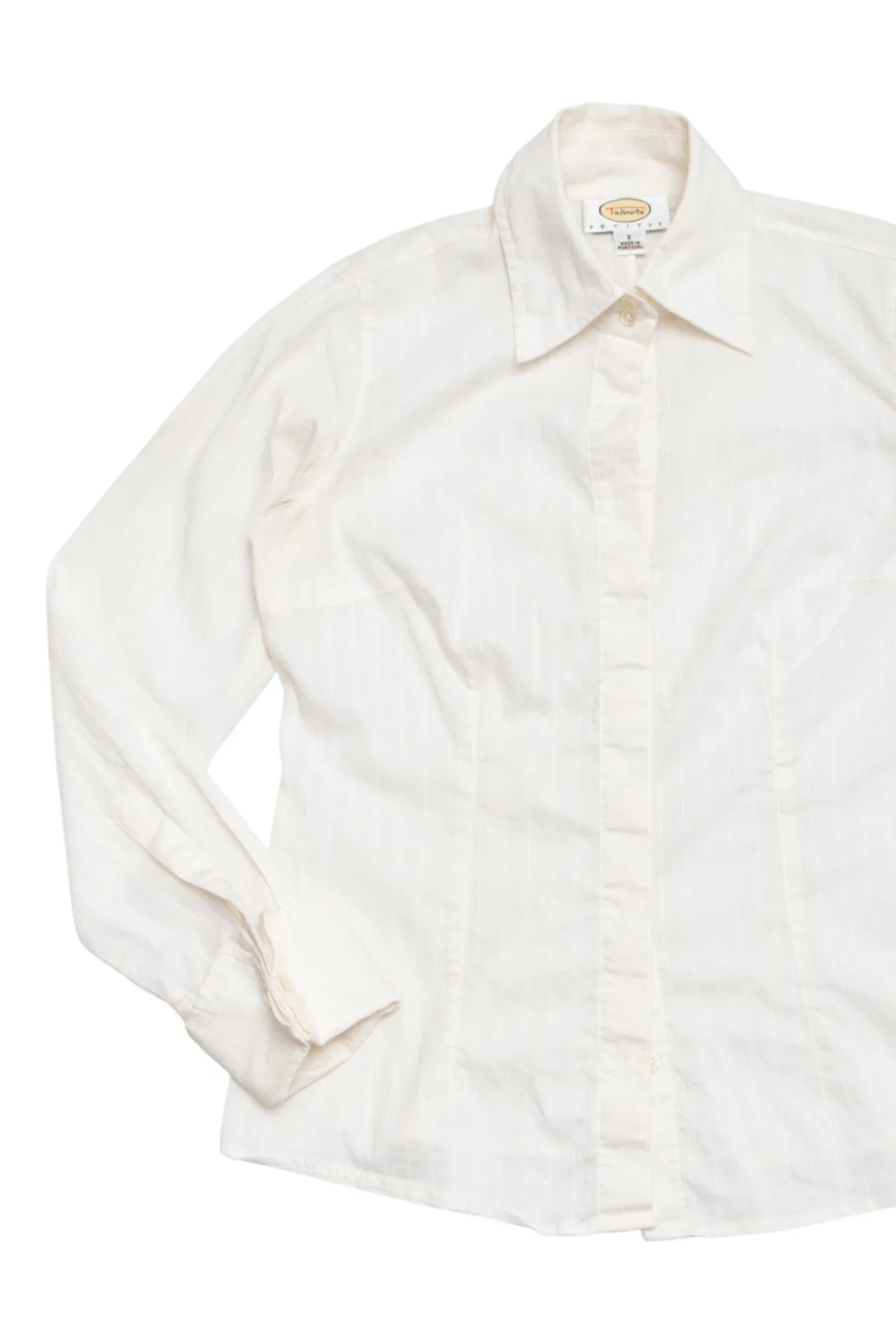 Talbots Pinstripe Blouse White | c. 167 | Size 8