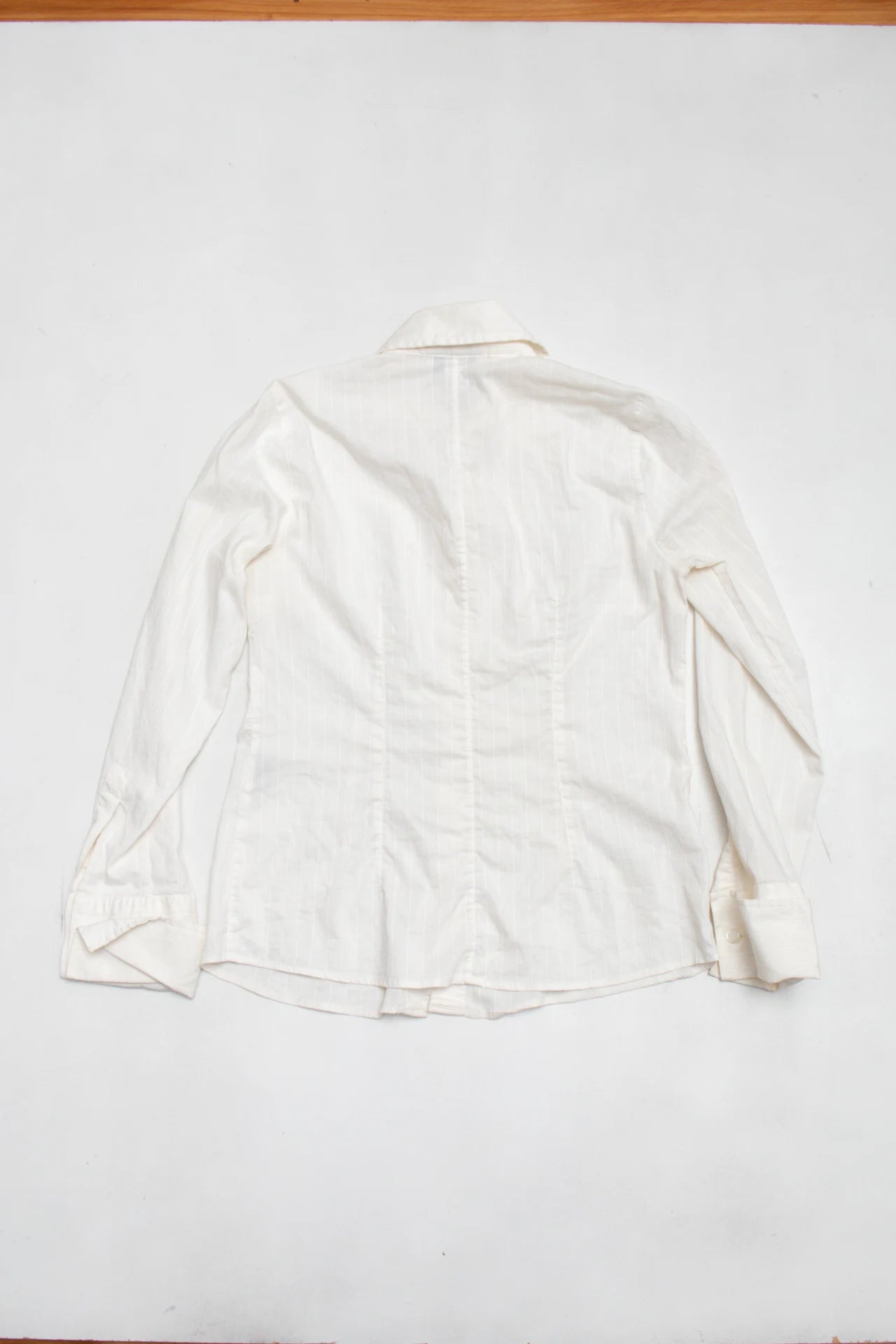 Talbots Pinstripe Blouse White | c. 167 | Size 8