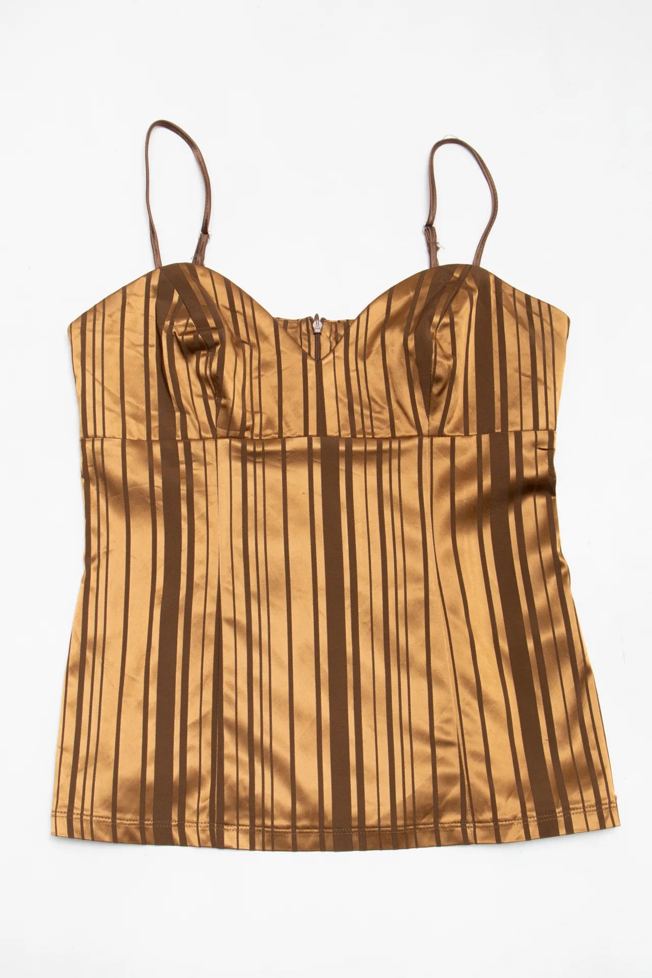 Hip Hop Satin Cami Top Brown | c. 167 | Size 12