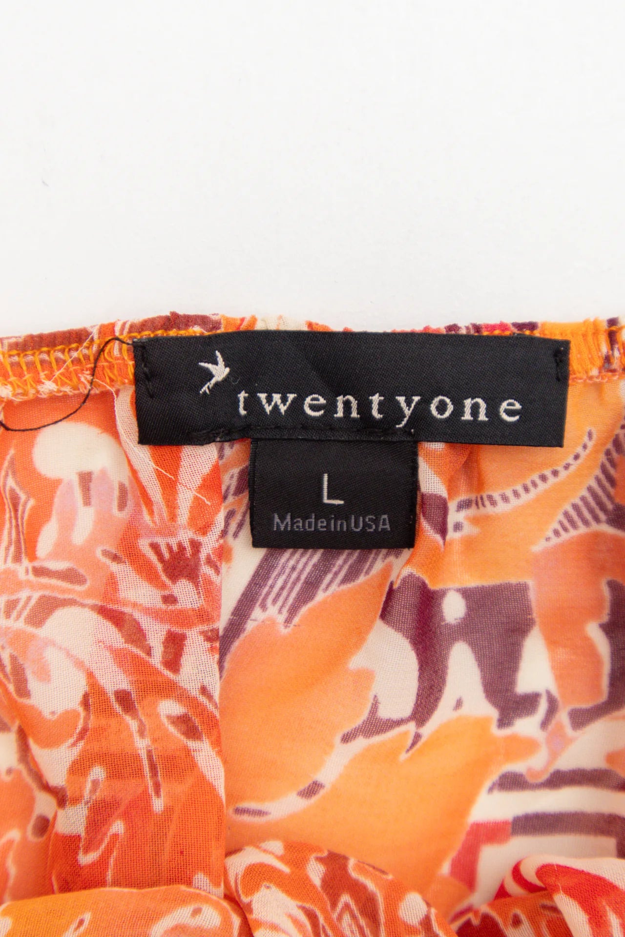 Twentyone Halter Mini Dress Orange | c. 167 | Size 12