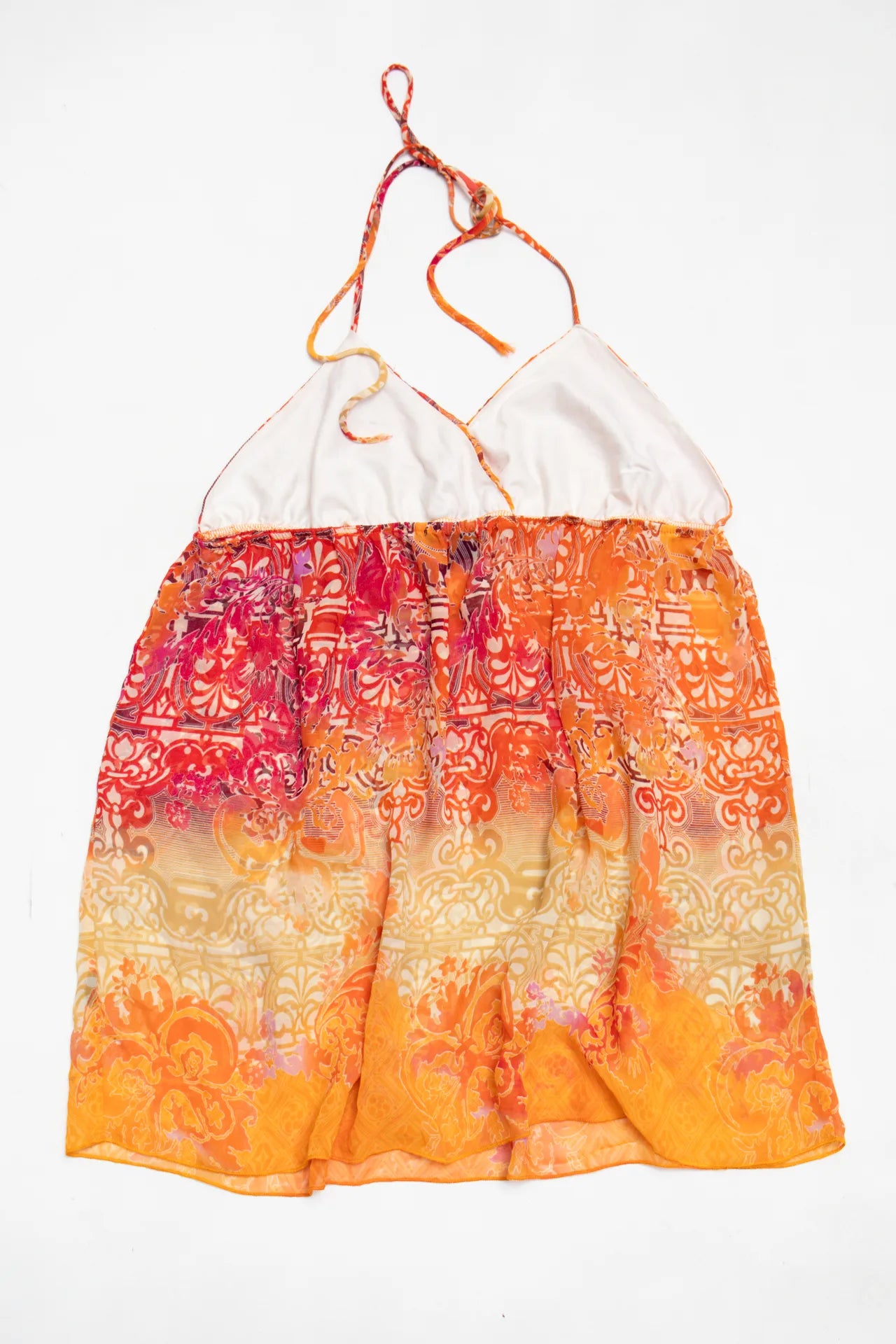 Twentyone Halter Mini Dress Orange | c. 167 | Size 12