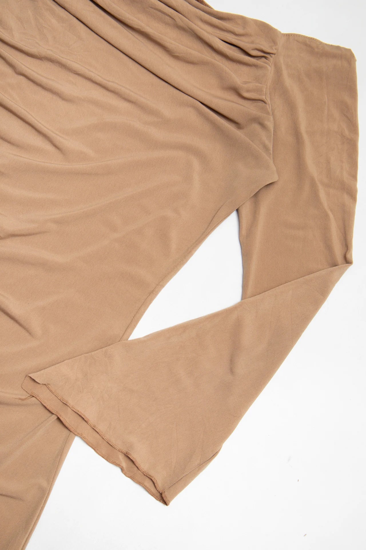 Asymmetrical Off-shoulder Top Beige | c. 167 | Size 10/12