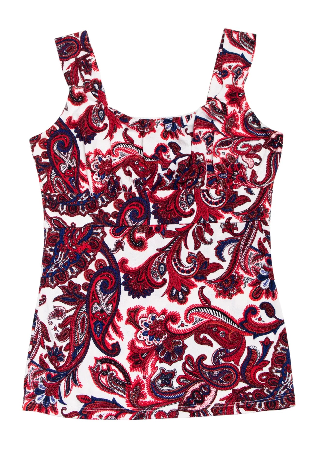 Ann Taylor Paisley Tank Top White | c. 167 | Size 8