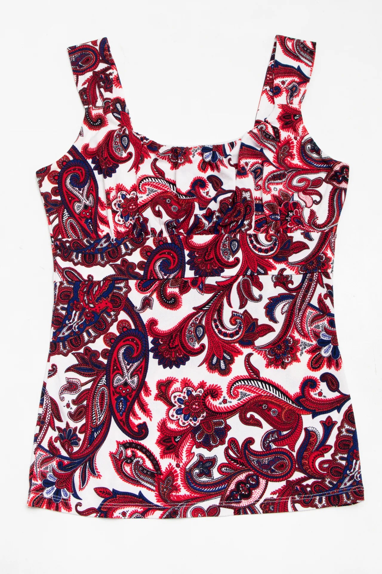 Ann Taylor Paisley Tank Top White | c. 167 | Size 8