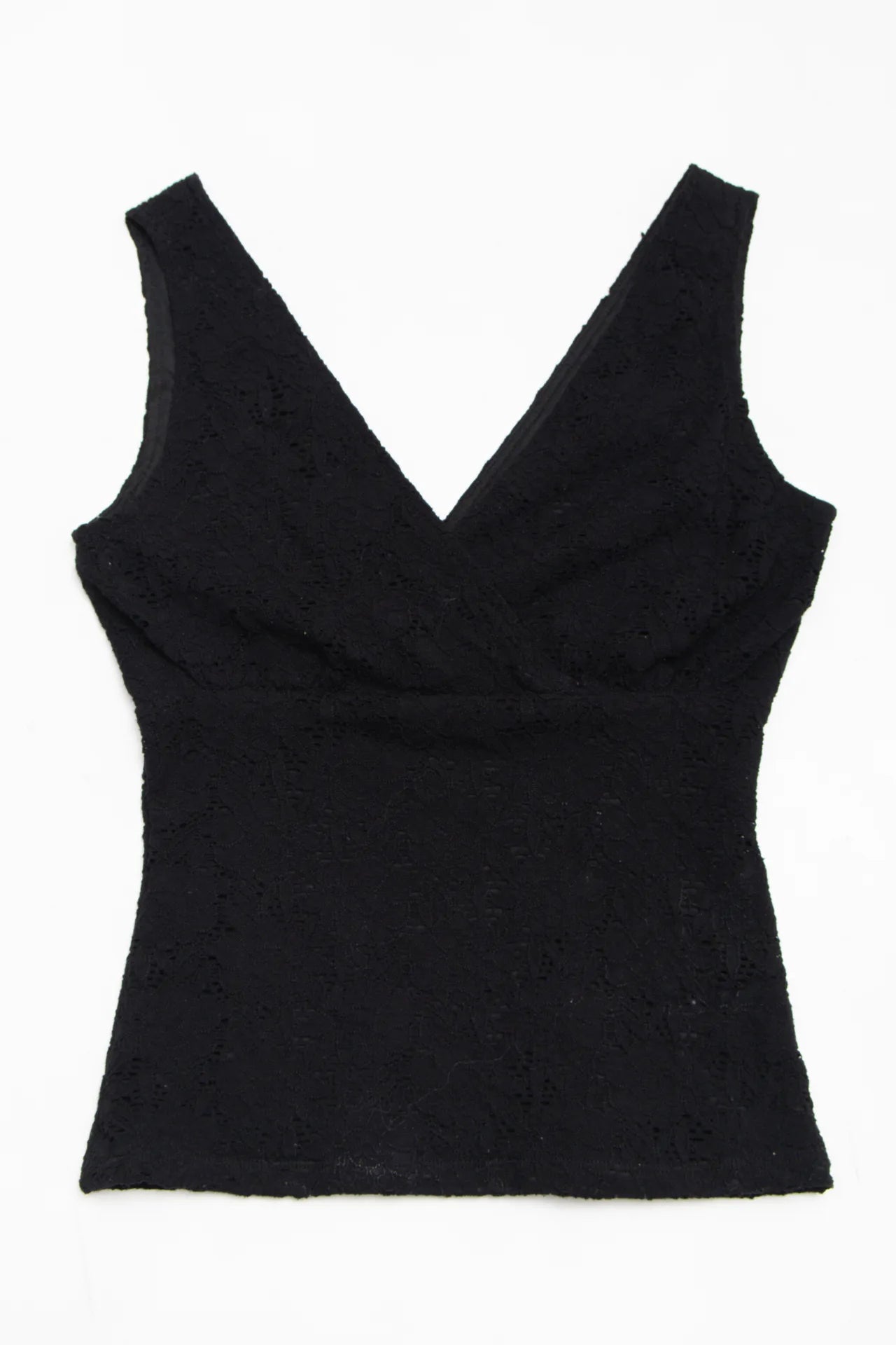 Soft Works Sleeveless Lace Top Black | c. 167 | Size 8