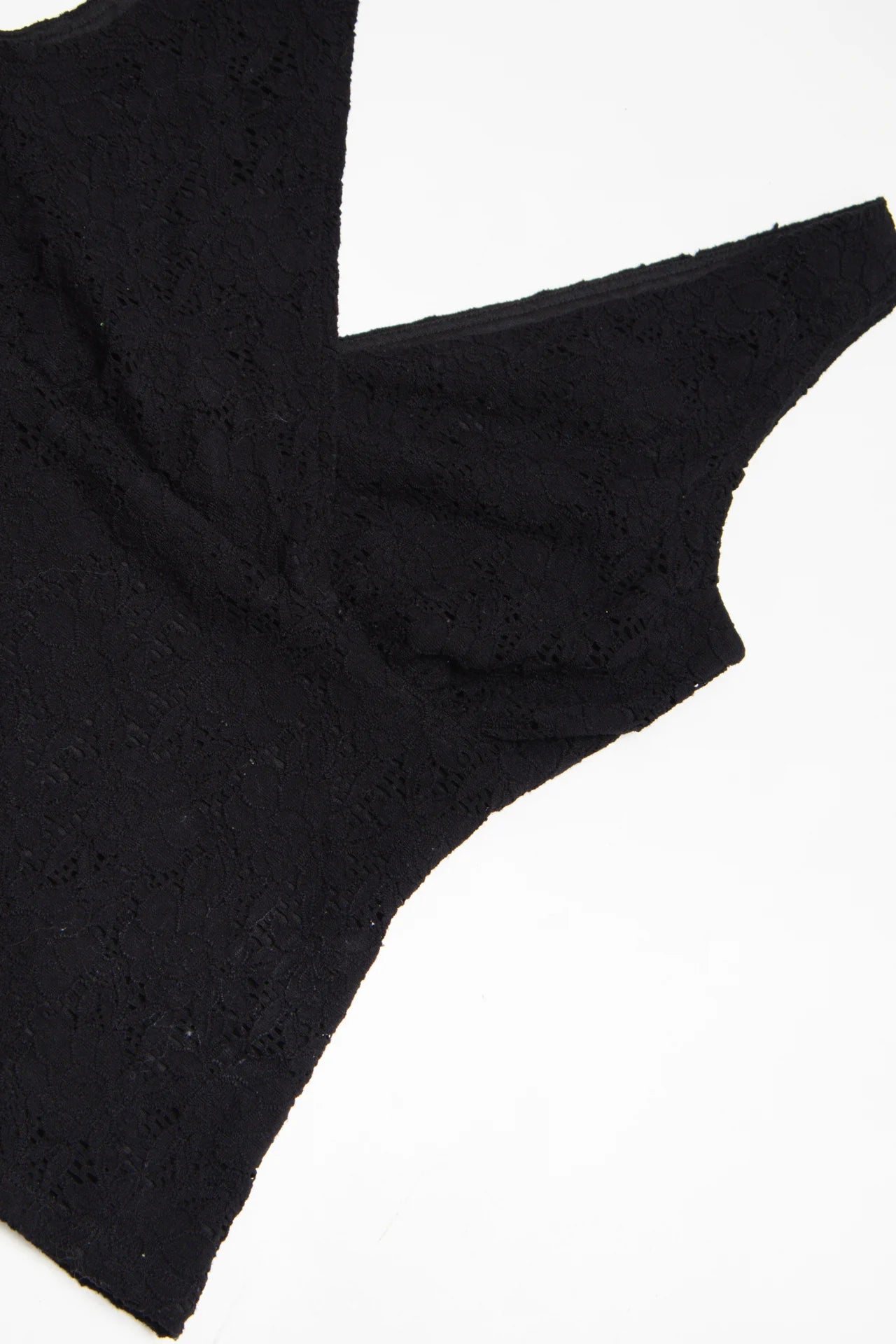 Soft Works Sleeveless Lace Top Black | c. 167 | Size 8